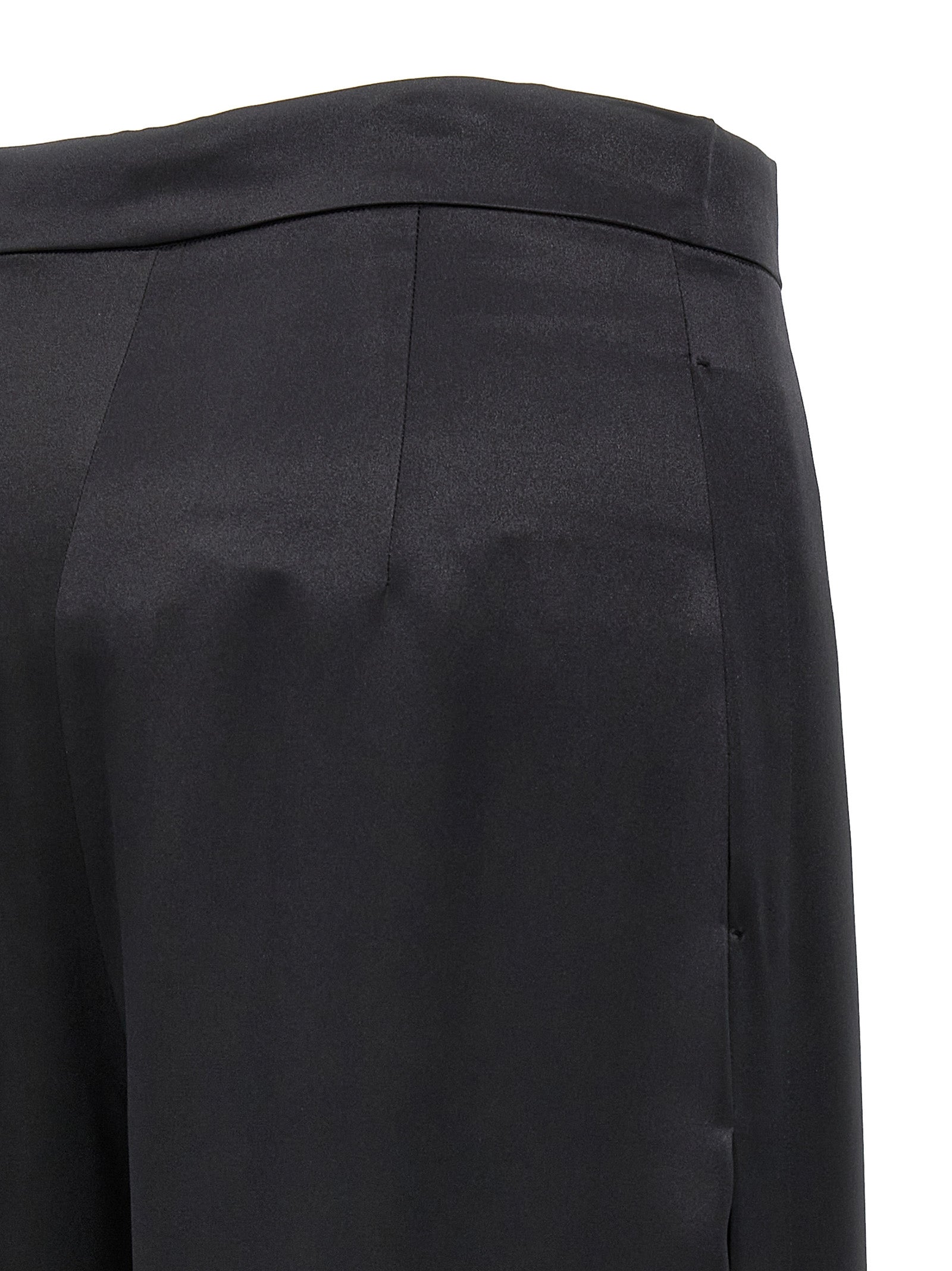 Max Mara Black Silk Casual Women's Pants