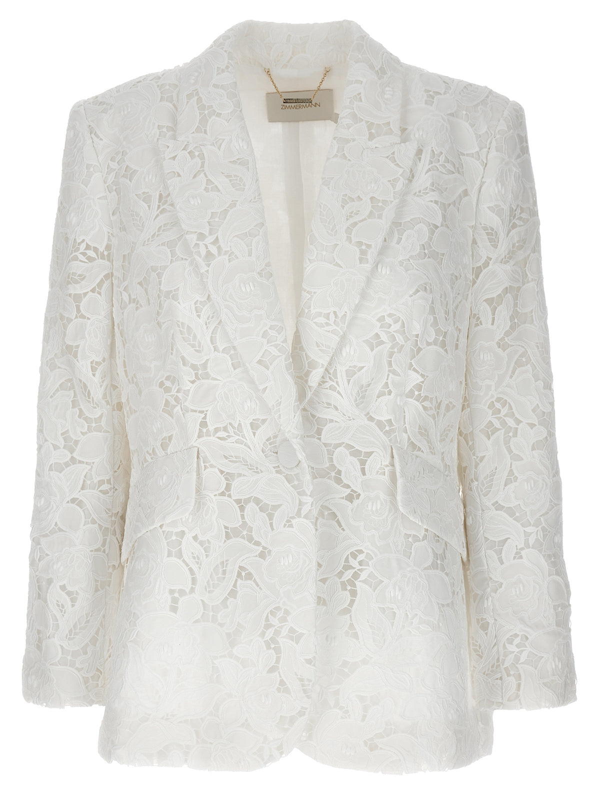 Zimmermann White Polyester Women's Blazer