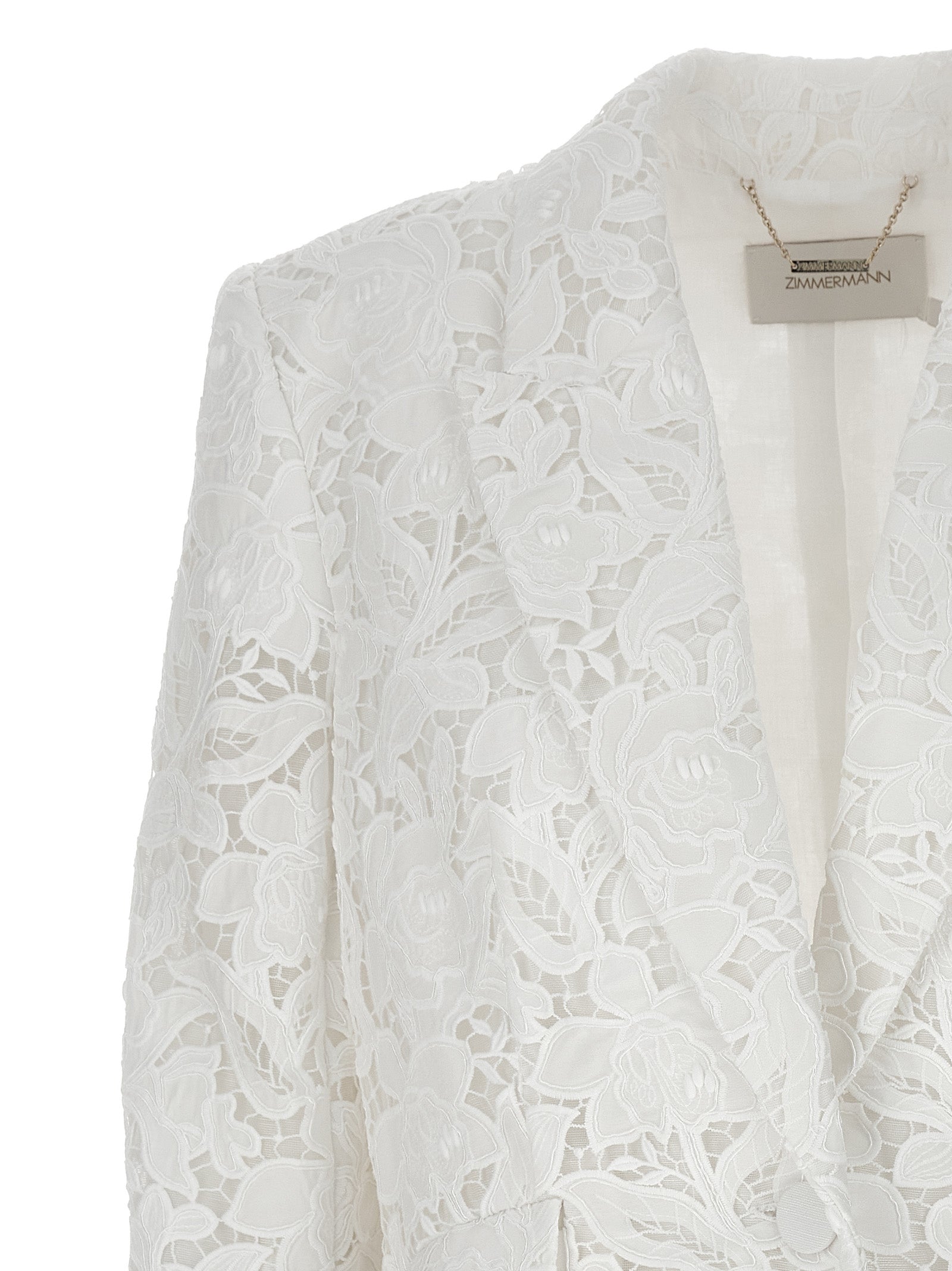 Zimmermann White Polyester Women's Blazer
