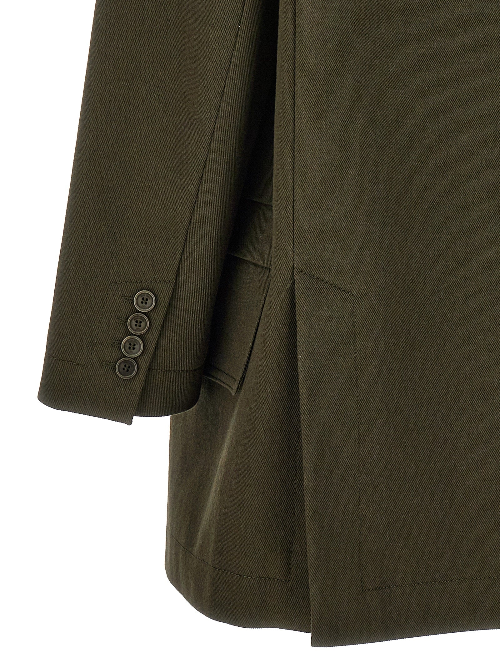 Max Mara Bicolor Cotton Full-Length Women's Jacket