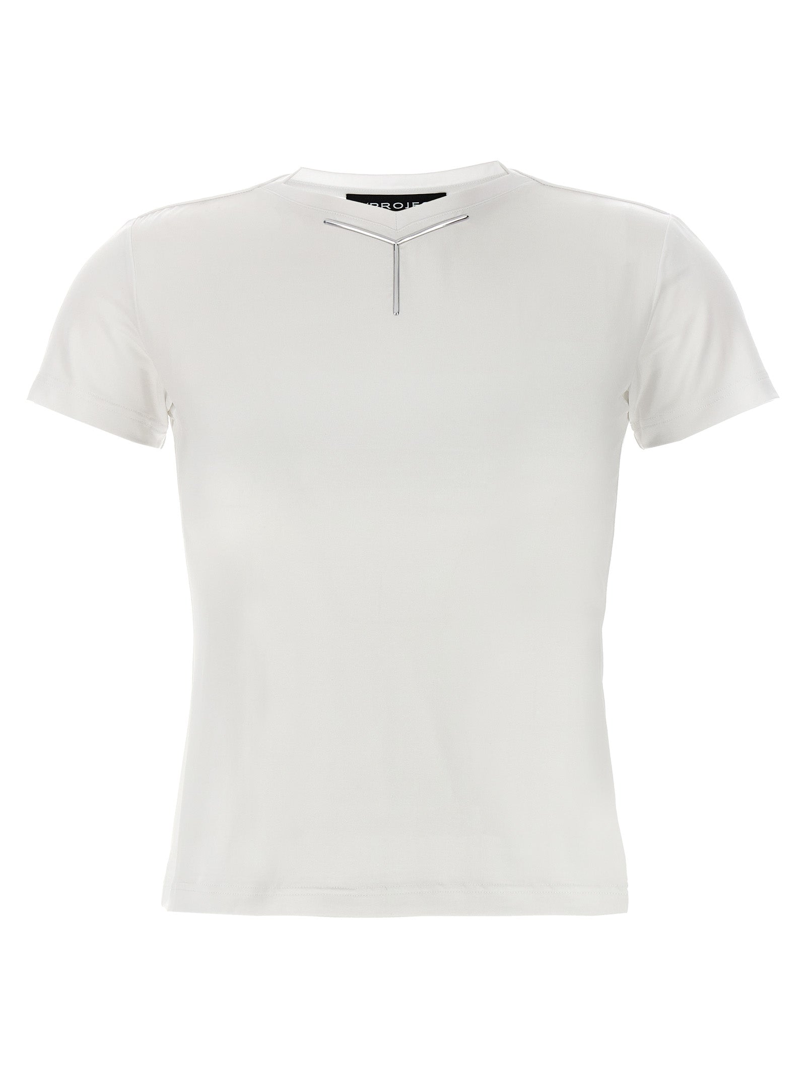 Y/PROJECT White Viscose Women's T-Shirt