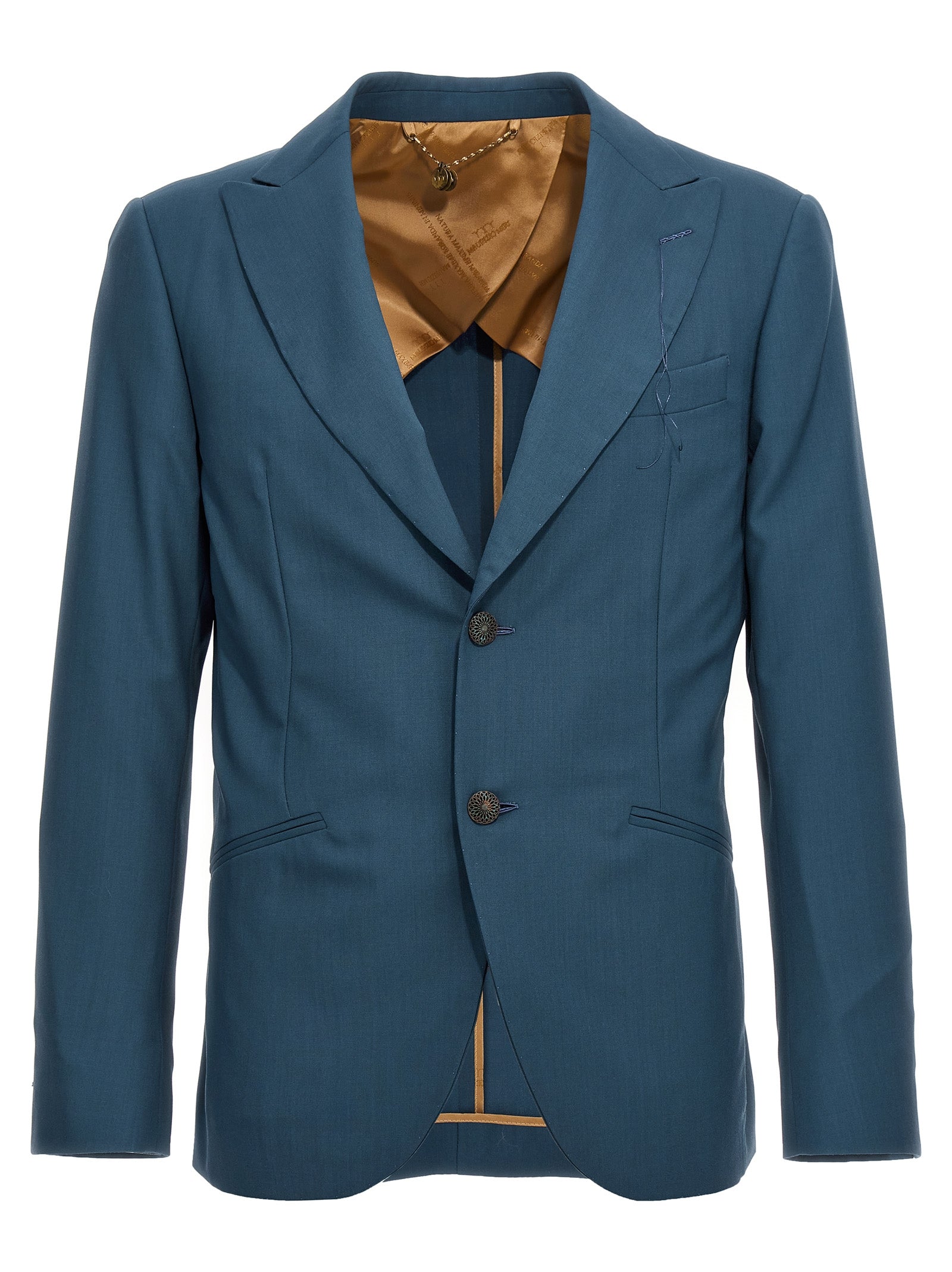 MAURIZIO MIRI Blue Wool Men's Blazer