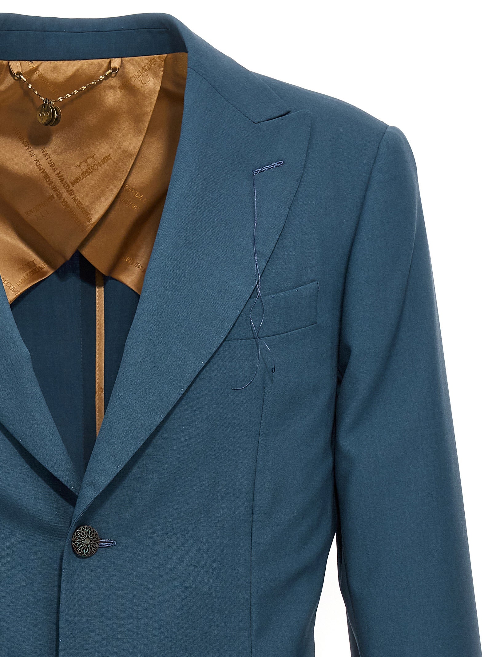 MAURIZIO MIRI Blue Wool Men's Blazer