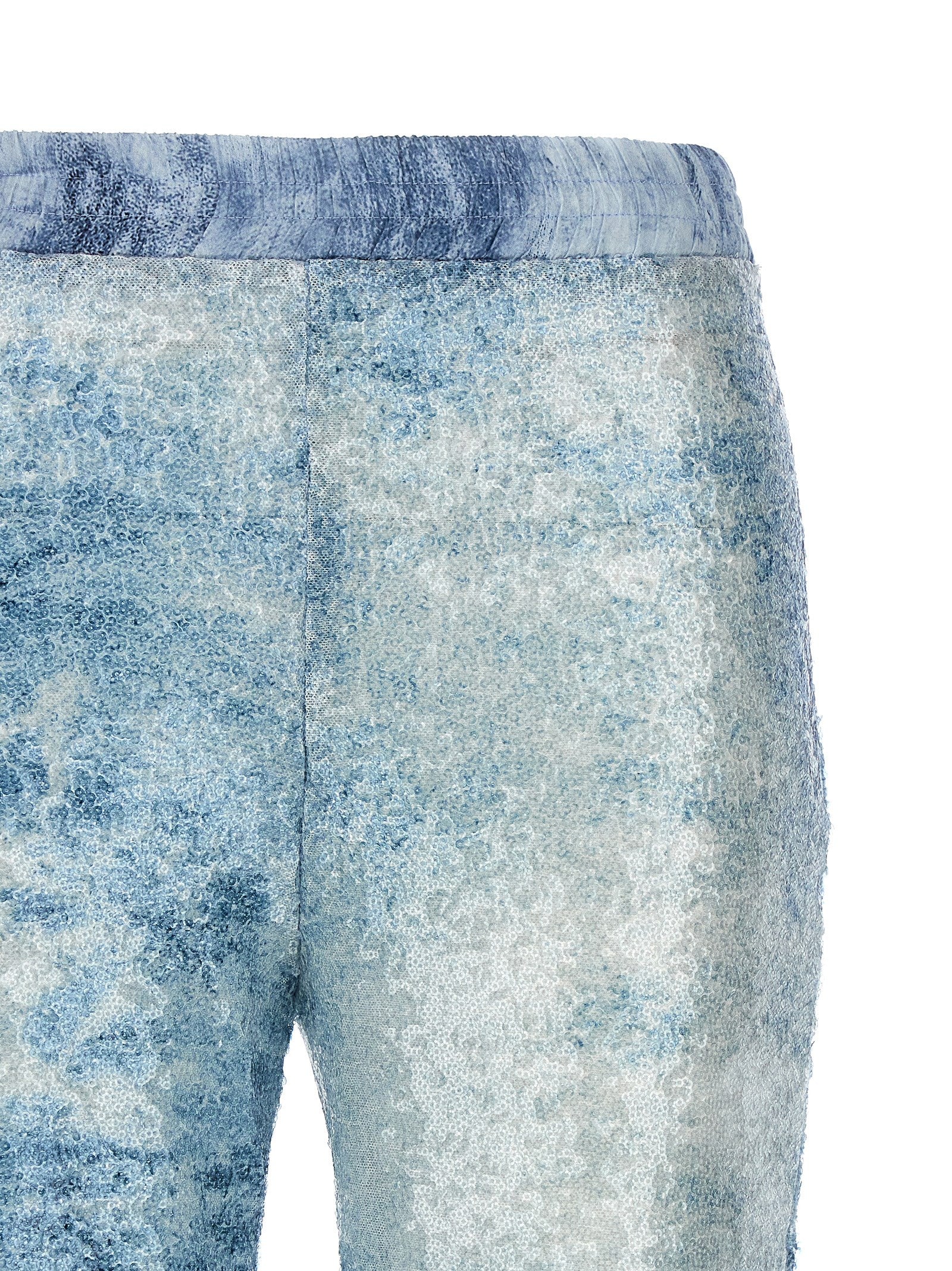 LE TWINS Blue Polyester Cargo Women's Pants