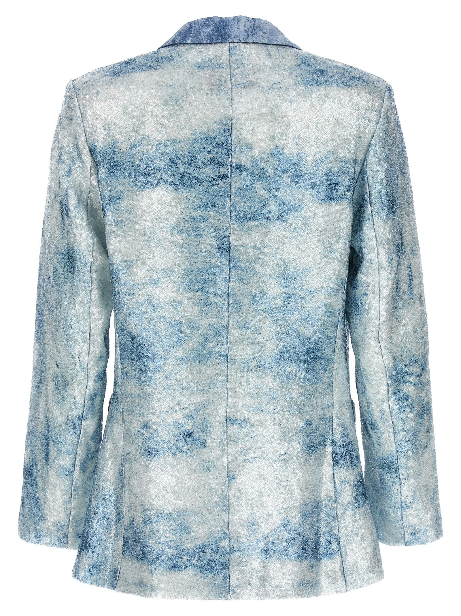 LE TWINS Blue Polyester Women's Blazer