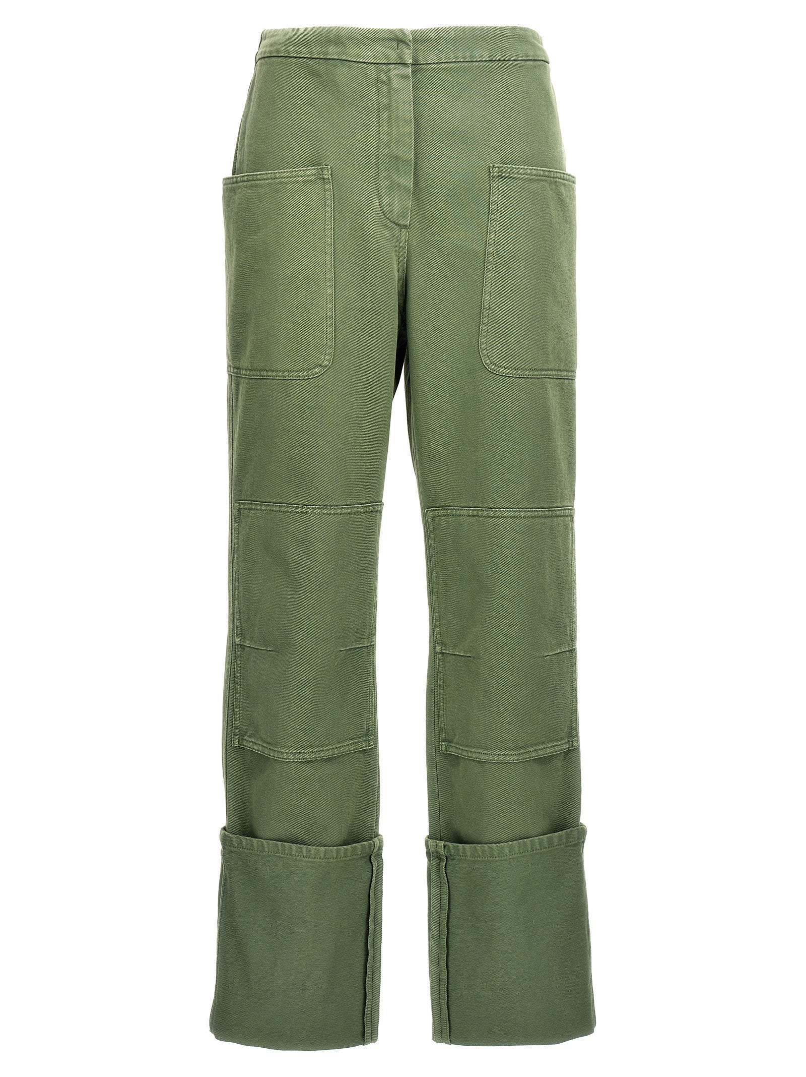 Max Mara Bicolor Cotton Casual Women's Pants