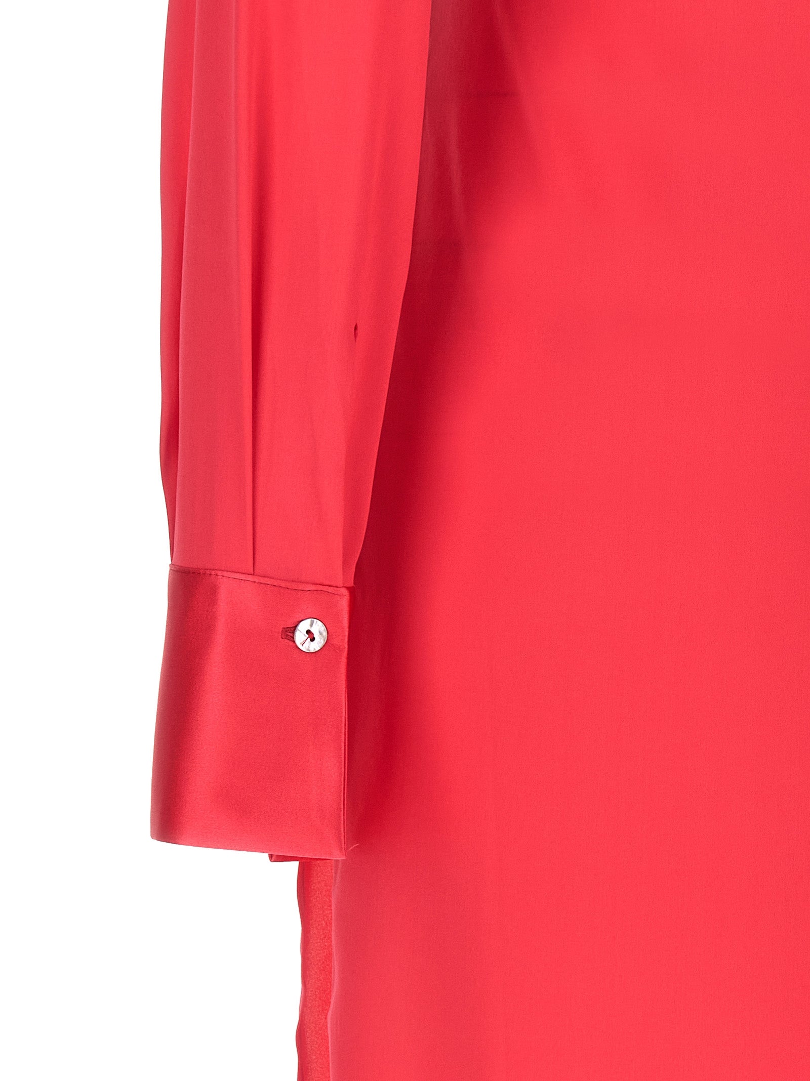 LE TWINS Fuchsia Silk Long Women's Dress
