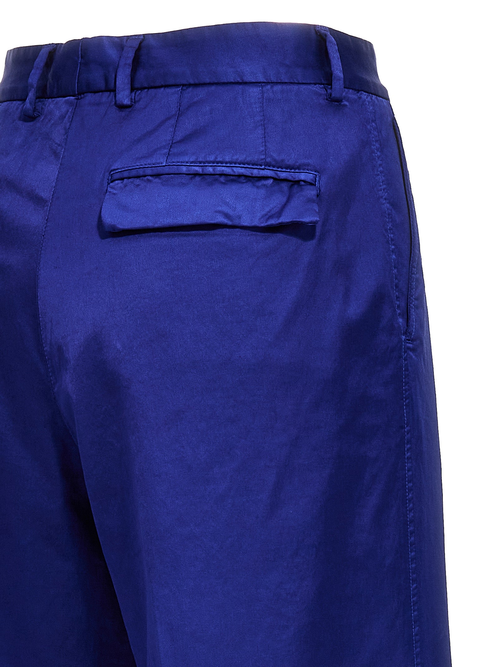 CELLAR DOOR Blue Cotton Casual Women's Pants