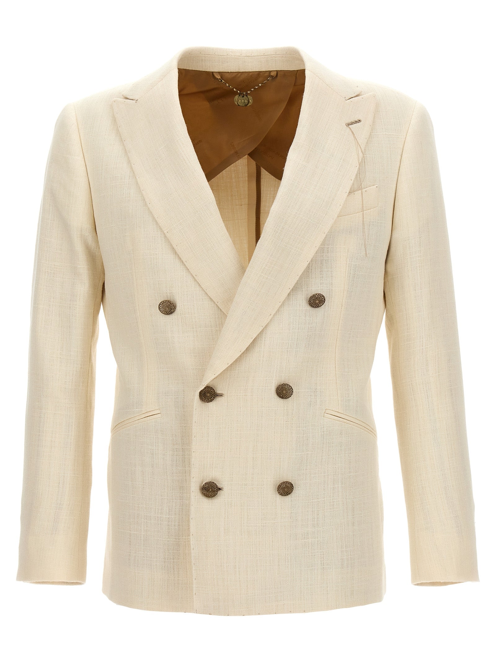 MAURIZIO MIRI White Silk Men's Blazer