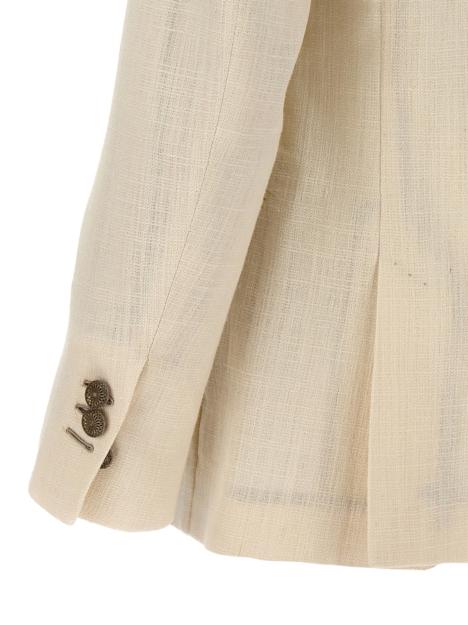MAURIZIO MIRI White Silk Men's Blazer
