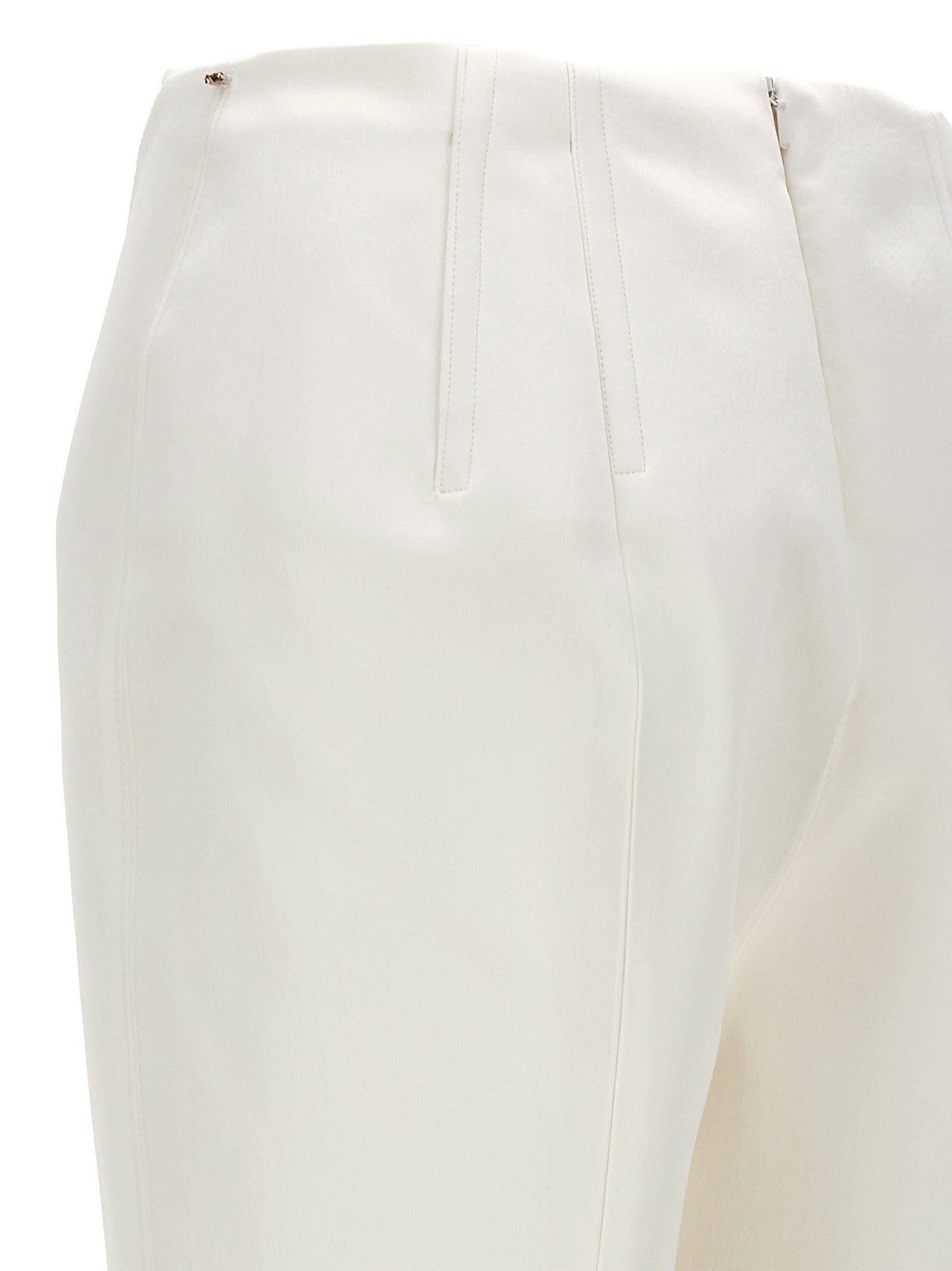 Sportmax White Acetate Dress Women's Pants