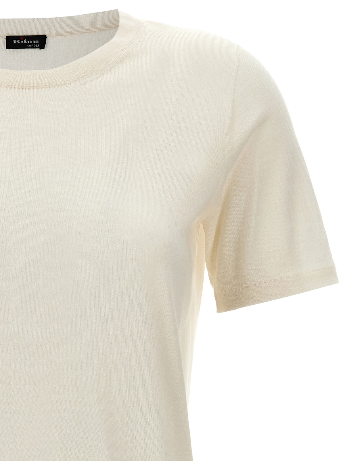 Kiton White Cashmere Women's T-Shirt