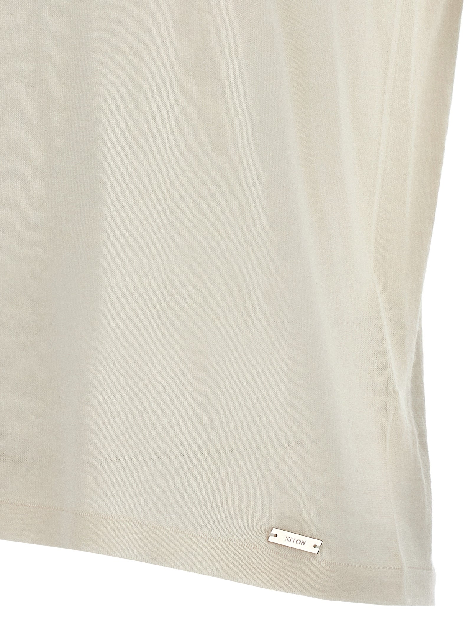 Kiton White Cashmere Women's T-Shirt