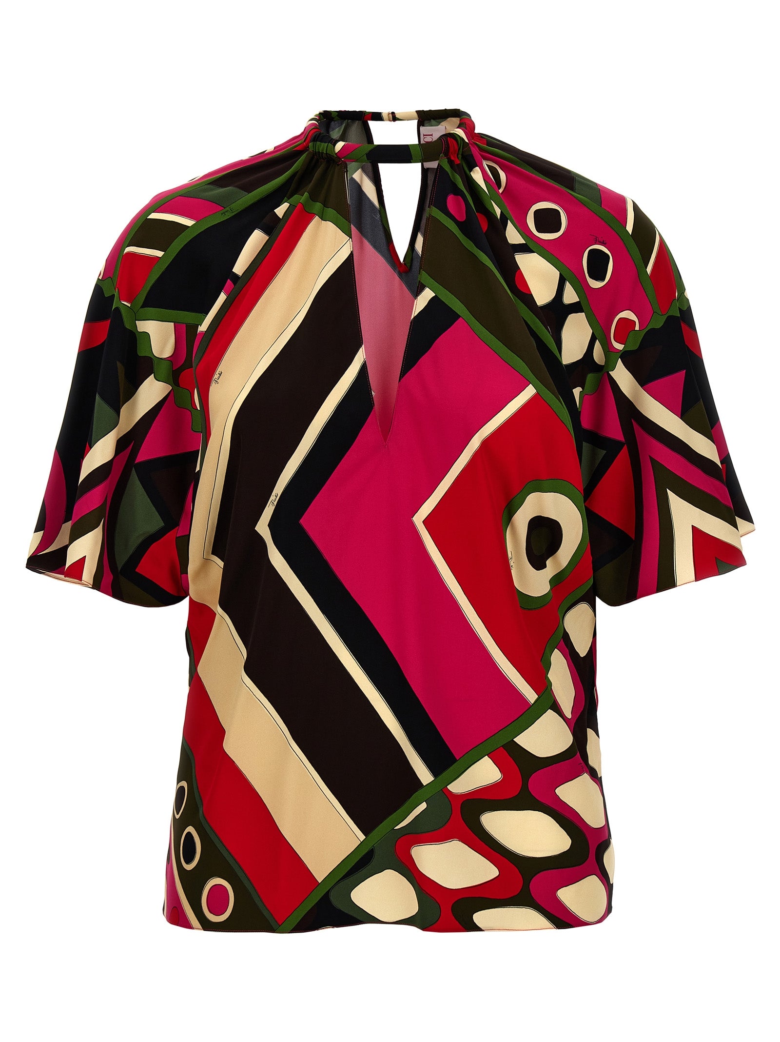 Emilio Pucci Multicolor Viscose Pattern Women's Shirt