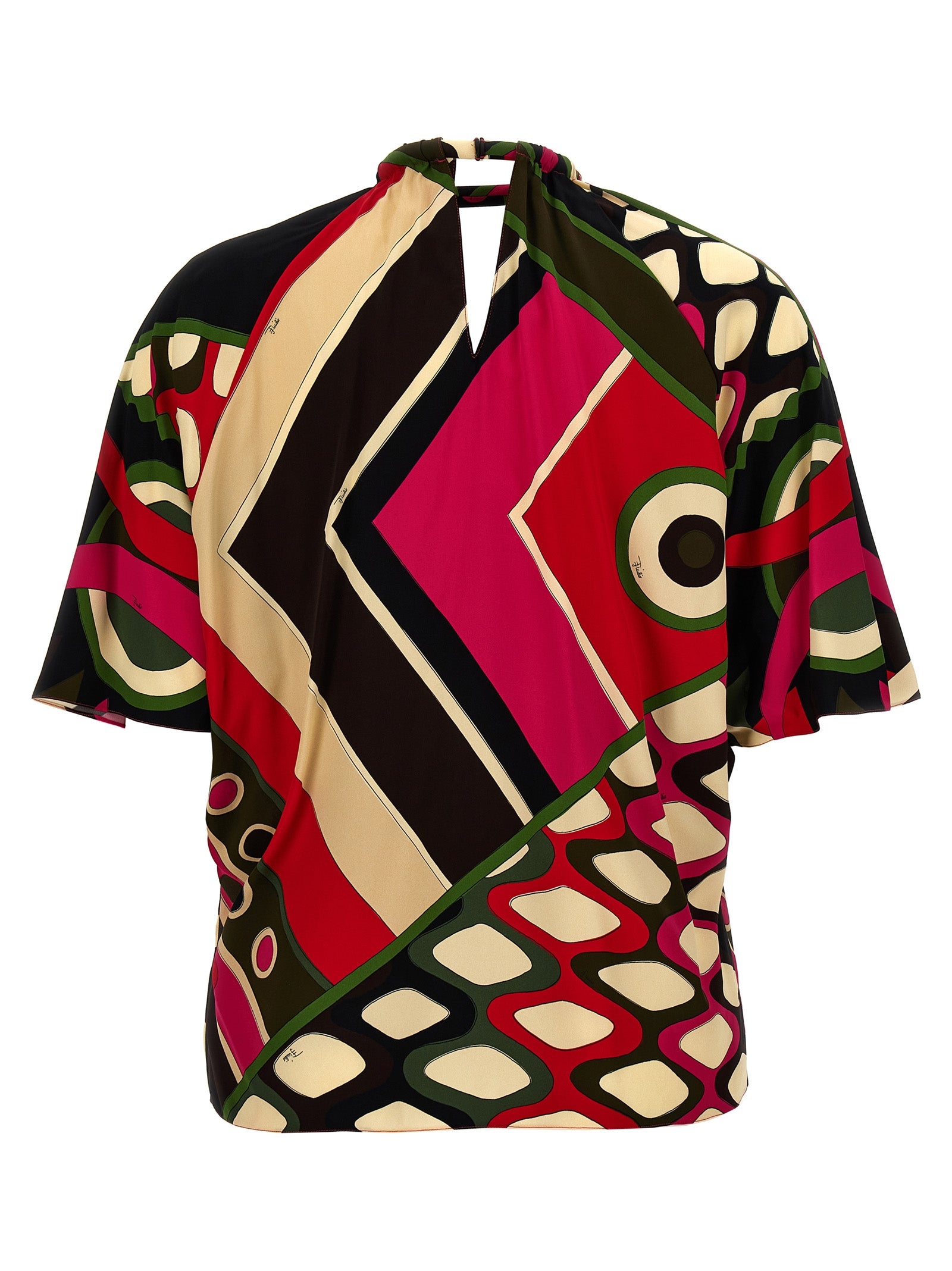 Emilio Pucci Multicolor Viscose Pattern Women's Shirt