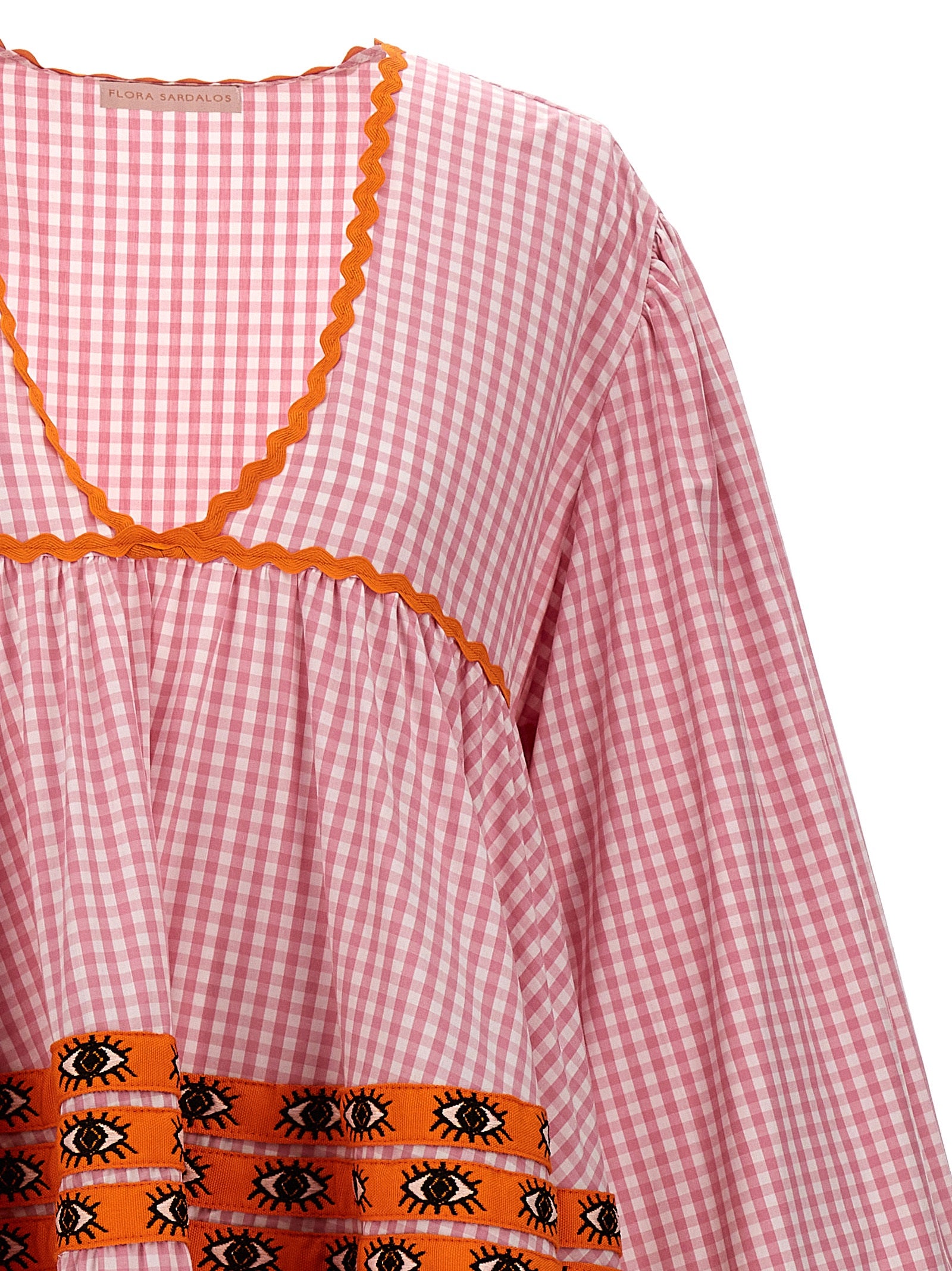 Flora Sardalos Multicolor Cotton Long Women's Dress