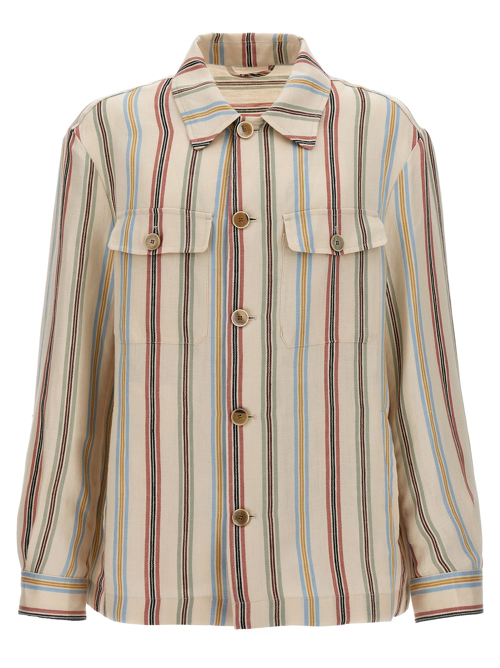 Etro Multicolor Linen Men's Blouse