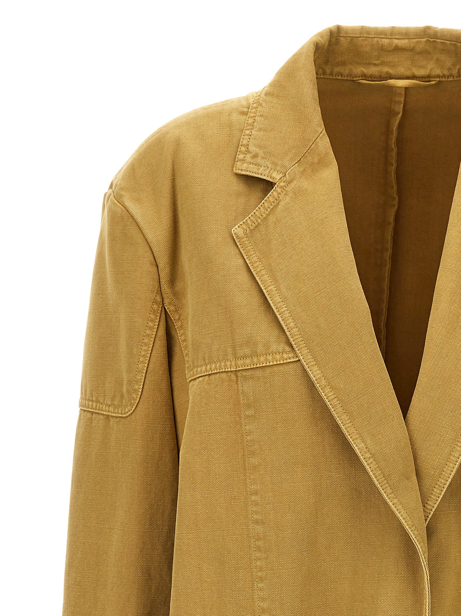 Max Mara Beige Cotton Women's Blazer