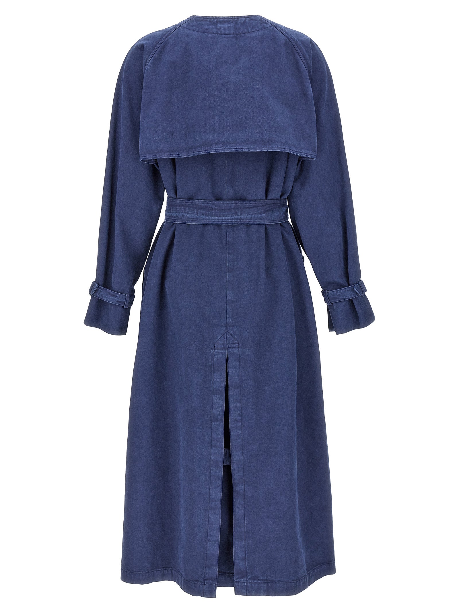 Max Mara Blue Cotton Women's Coat