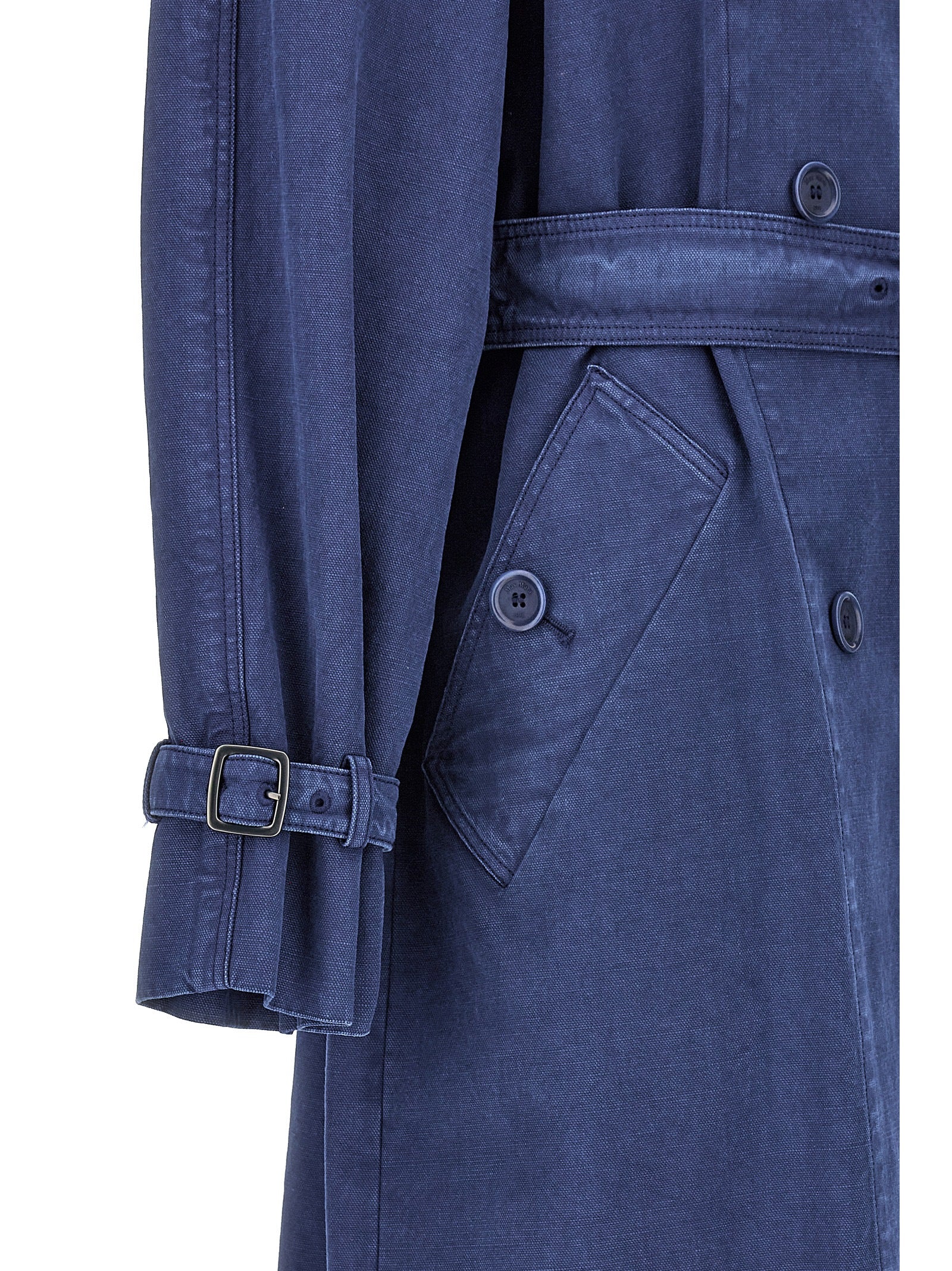 Max Mara Blue Cotton Women's Coat
