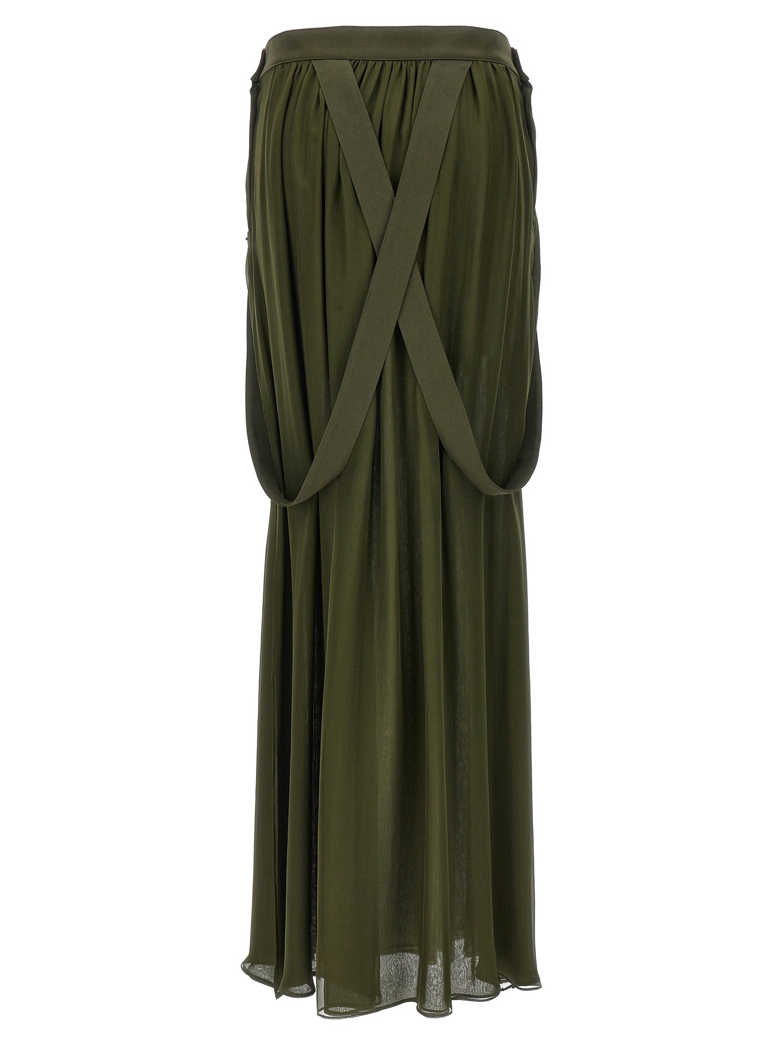 Max Mara Bicolor Silk Mini Women's Skirt