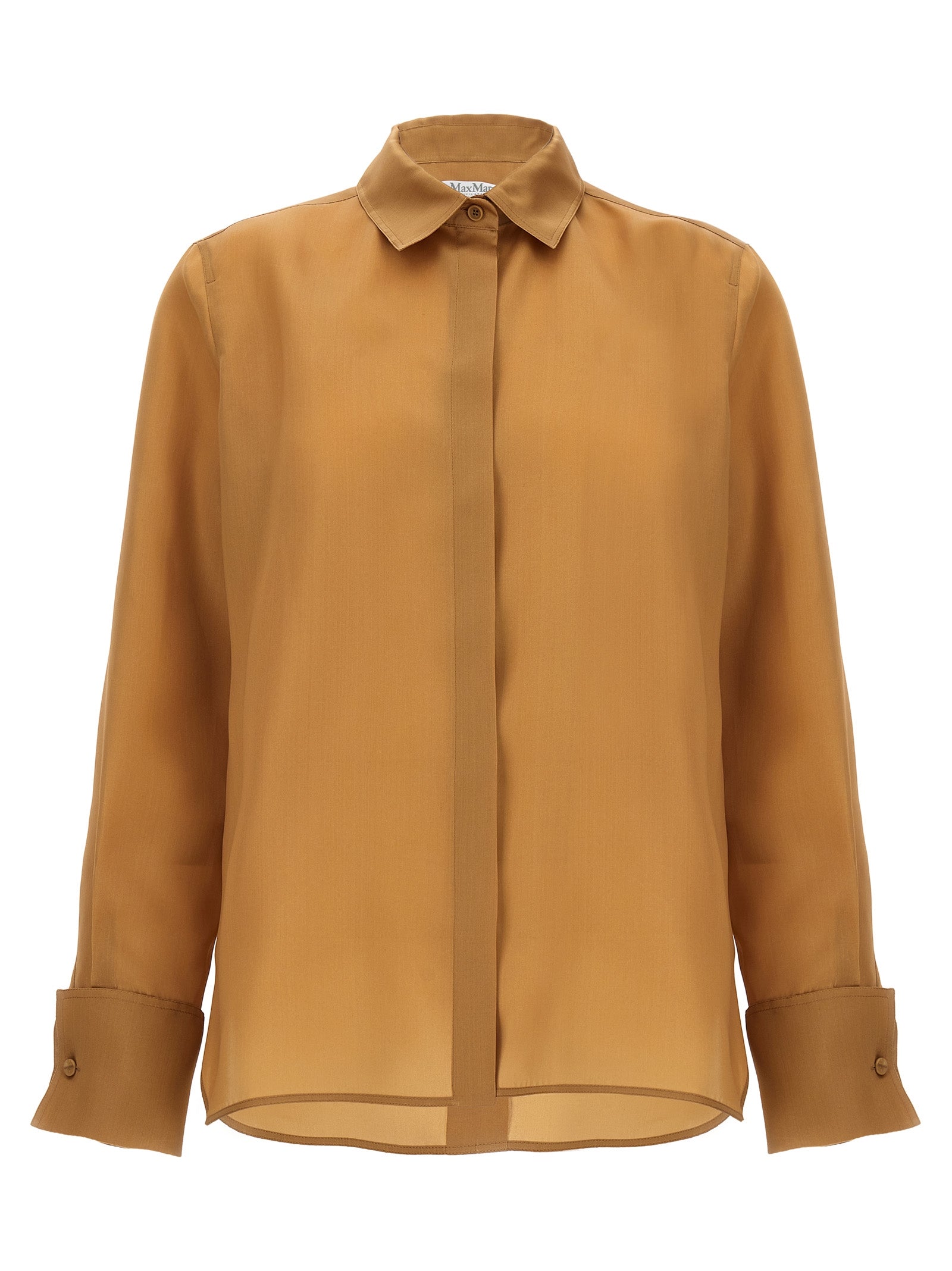 Max Mara Beige Silk Women's Blouse