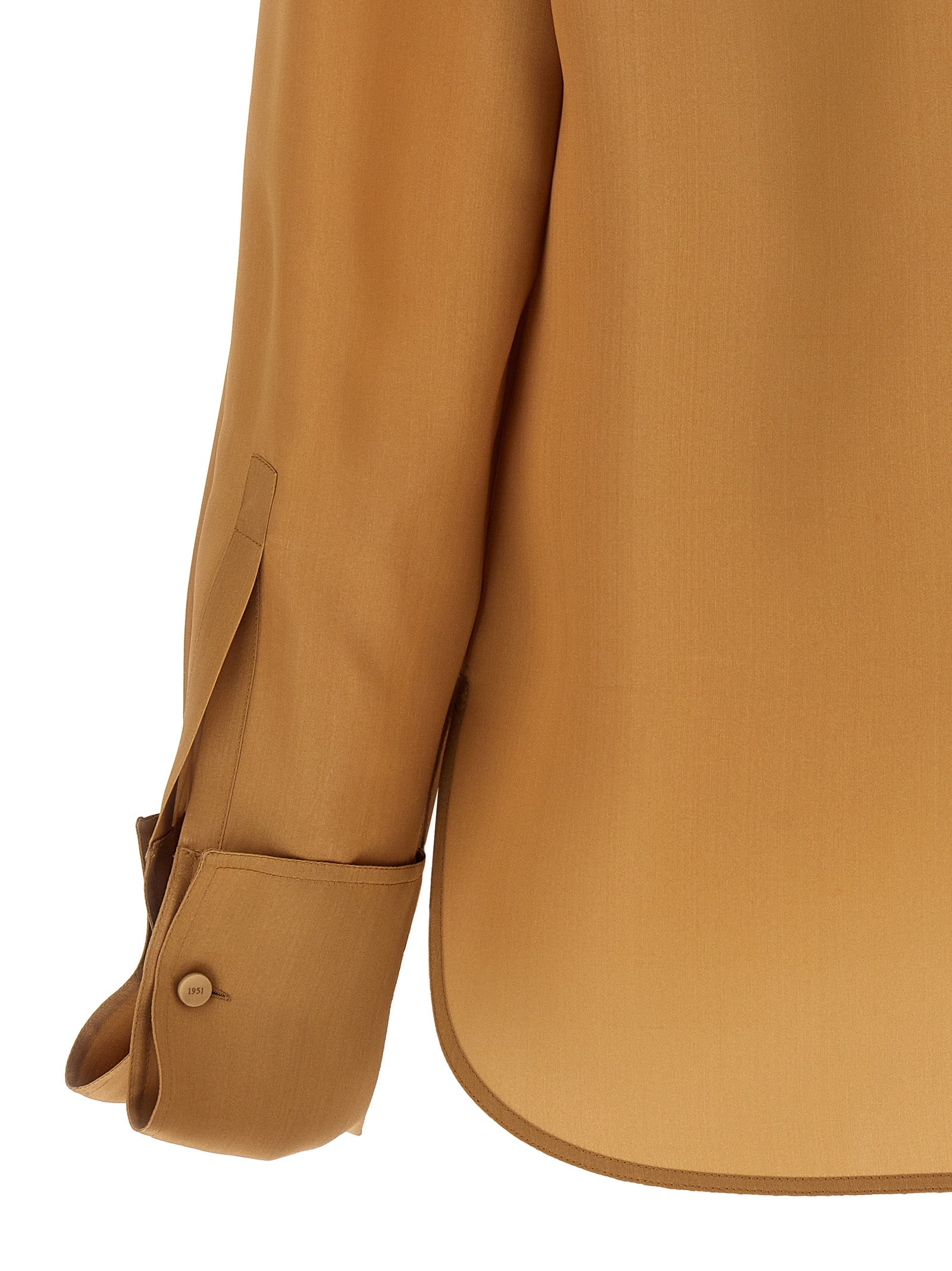 Max Mara Beige Silk Women's Blouse