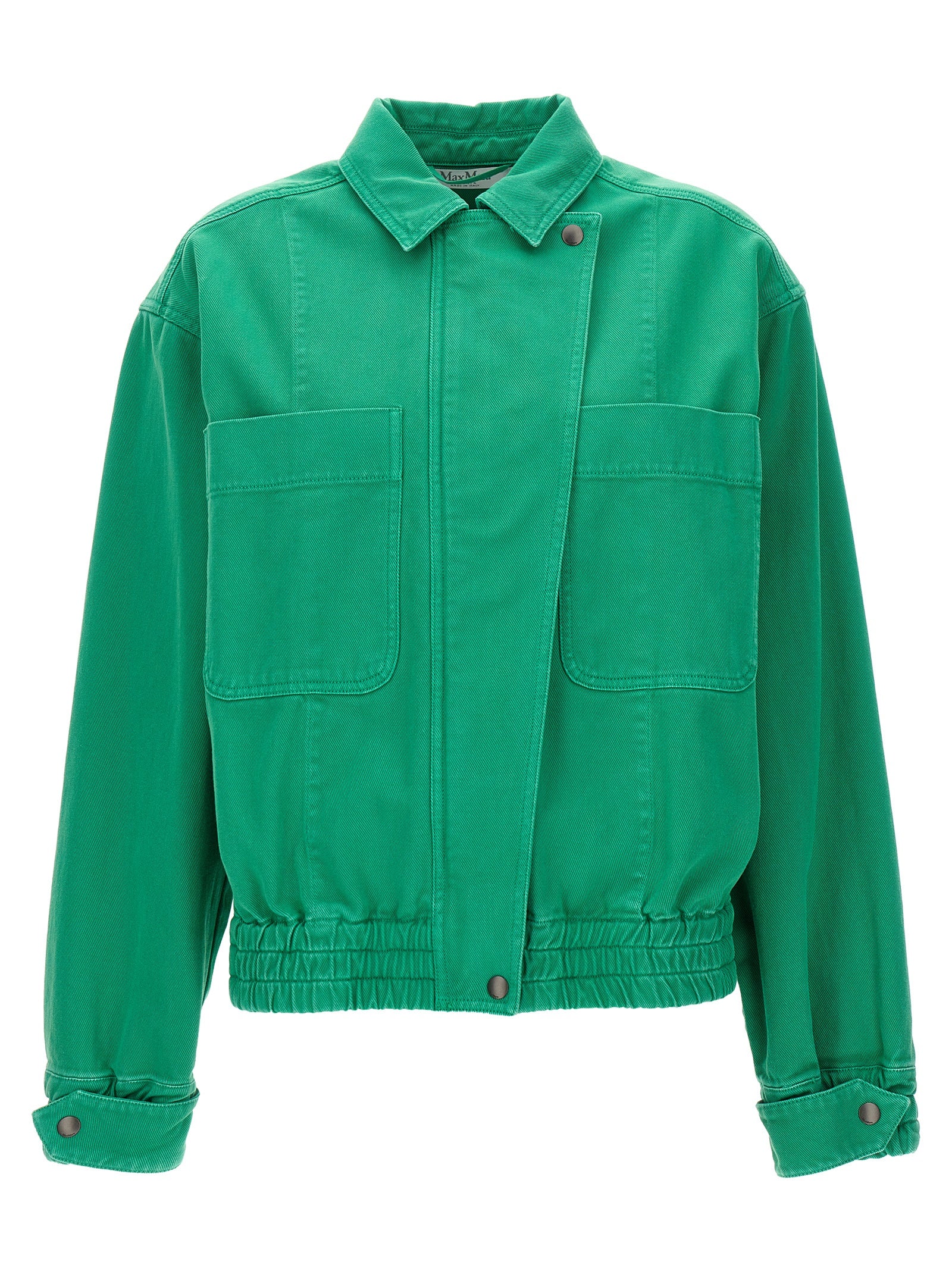 Max Mara Bicolor Cotton Full-Length Women's Jacket