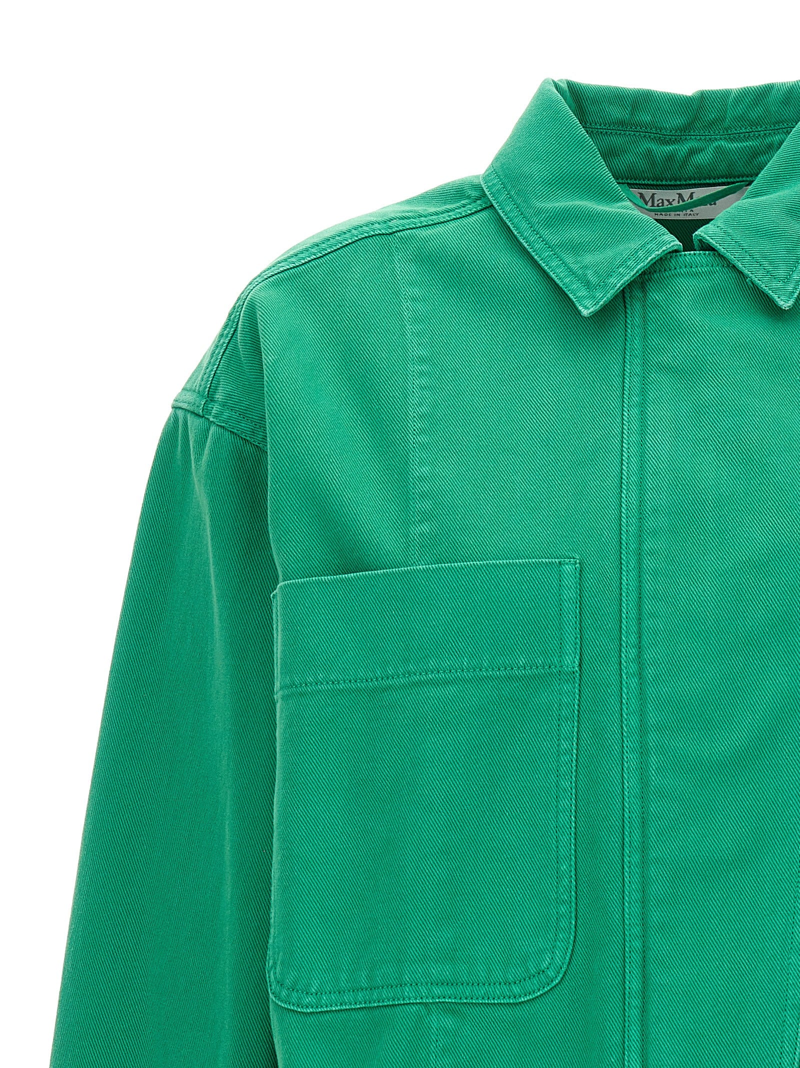 Max Mara Bicolor Cotton Full-Length Women's Jacket