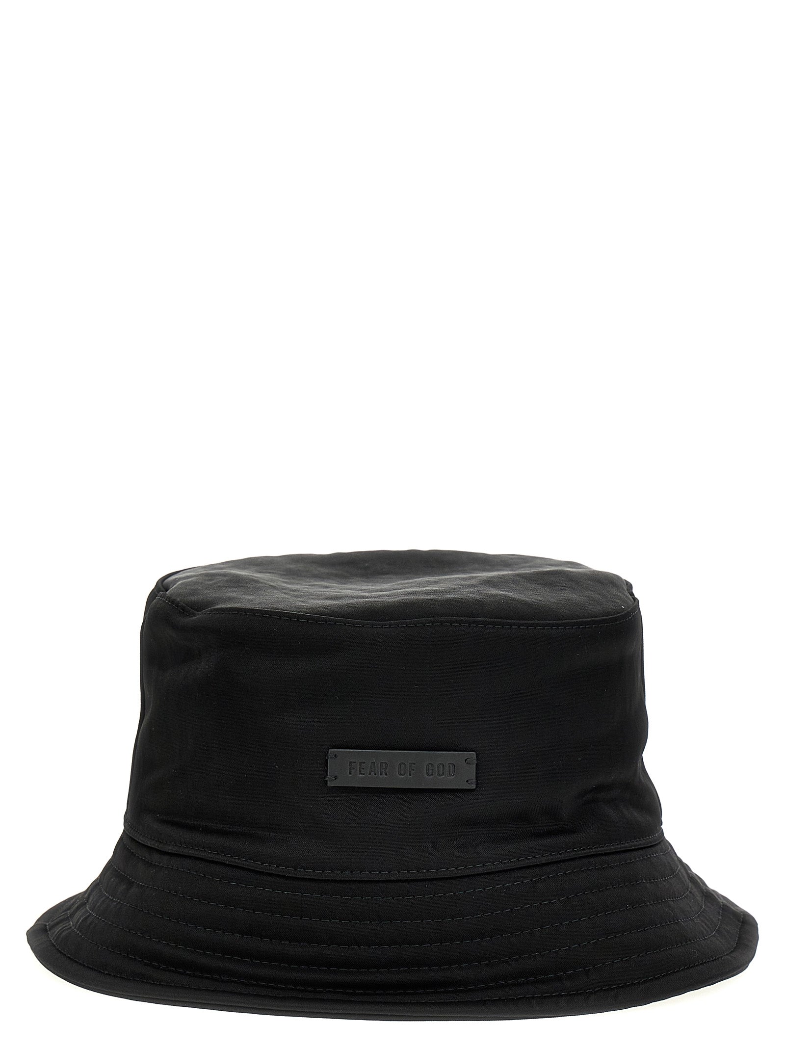 Fear Of God Black Polyamide Bucket Men's Hat
