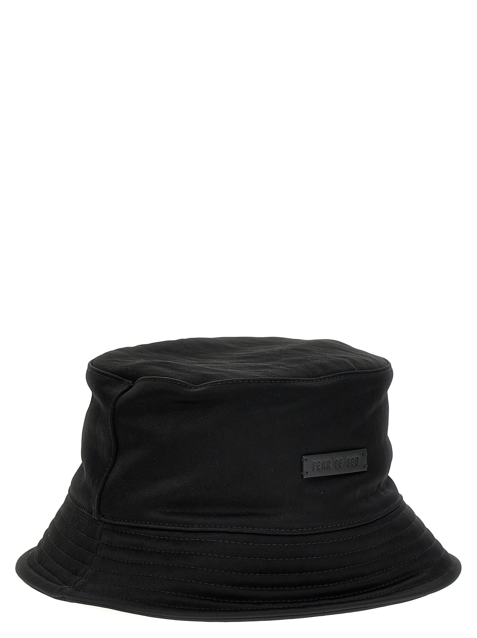 Fear Of God Black Polyamide Bucket Men's Hat