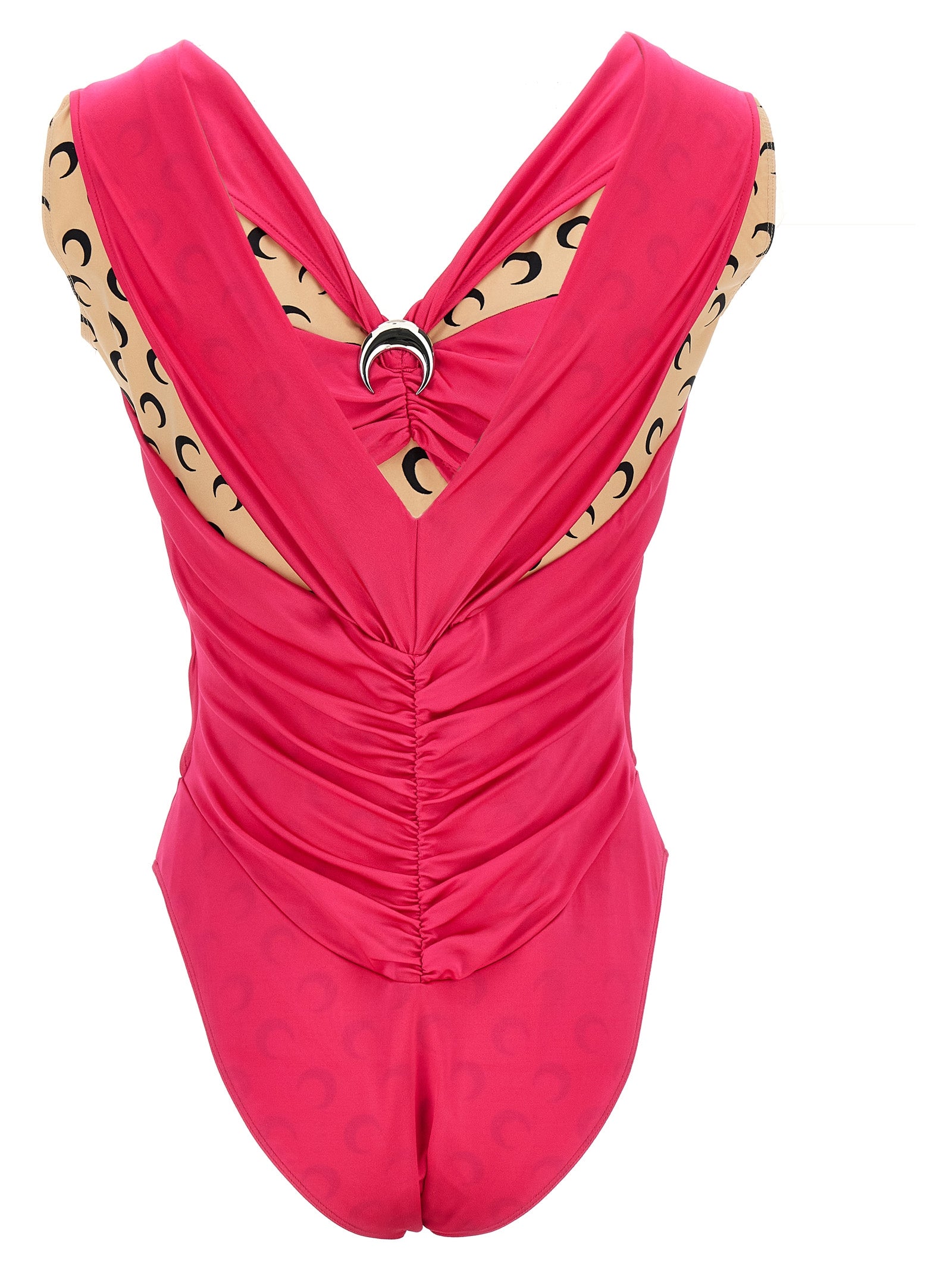 Marine Serre Fuchsia Viscose Women's Bodysuit