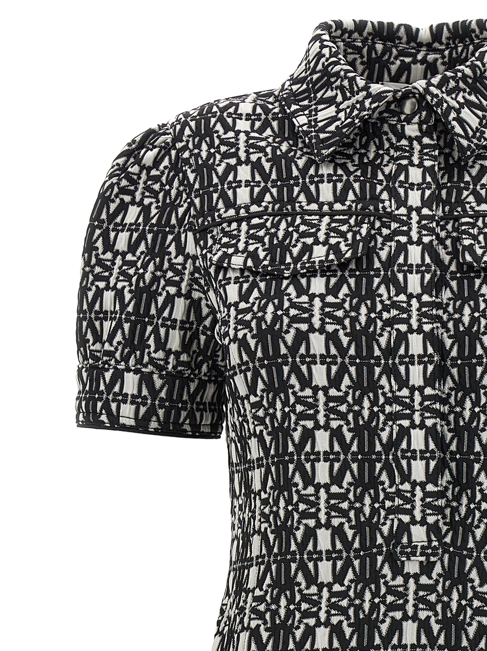 Max Mara Bicolor Polyester Short Women's Dress
