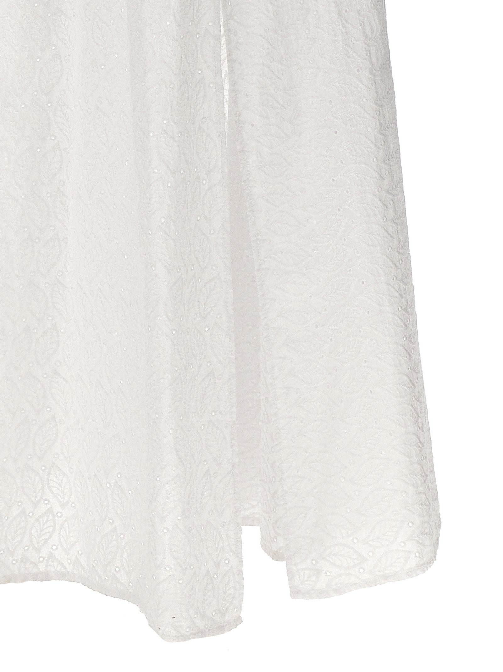 LE TWINS White Cotton Long Women's Dress