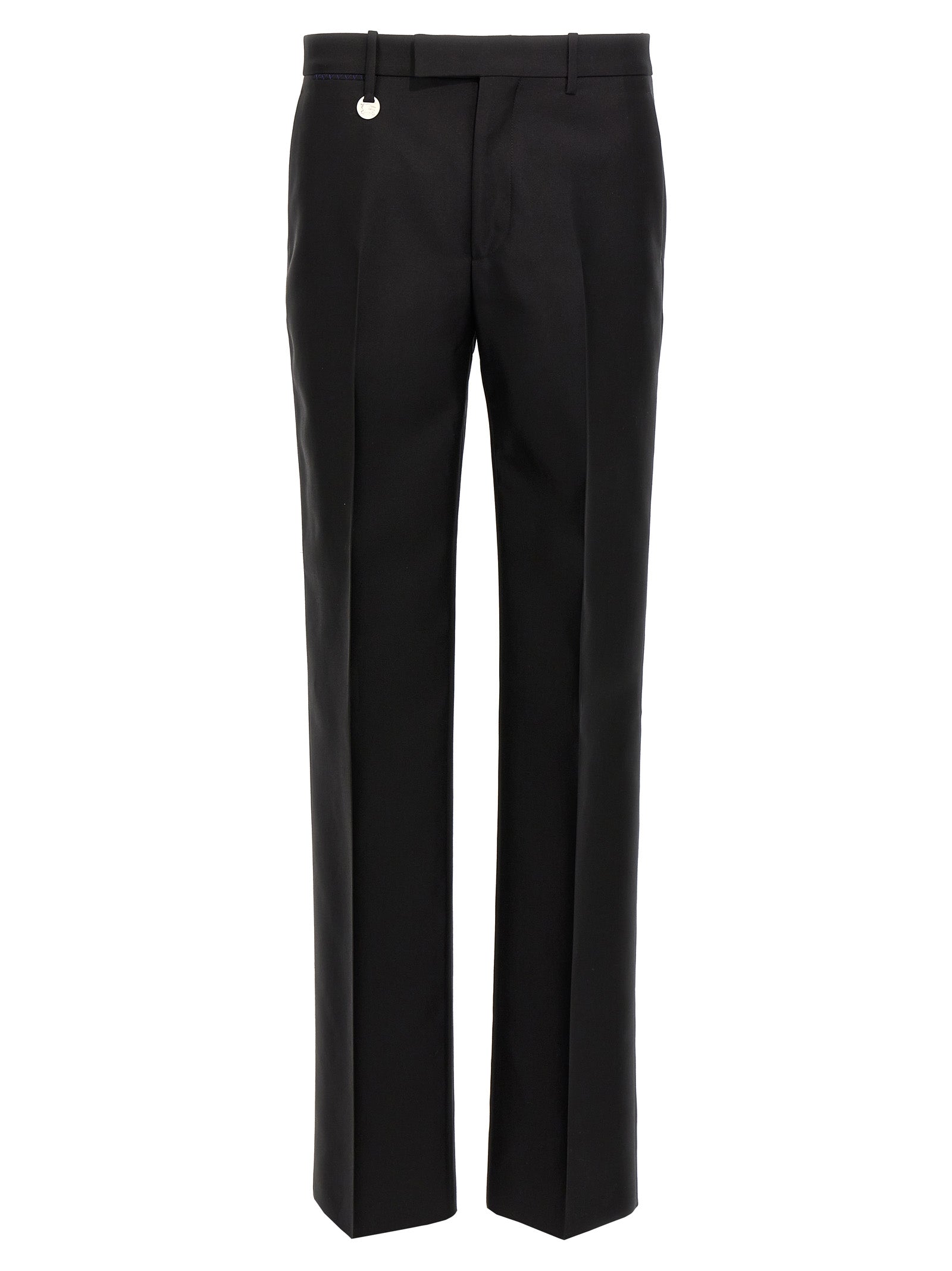 Burberry Black Virgin Wool Dress Men's Pants