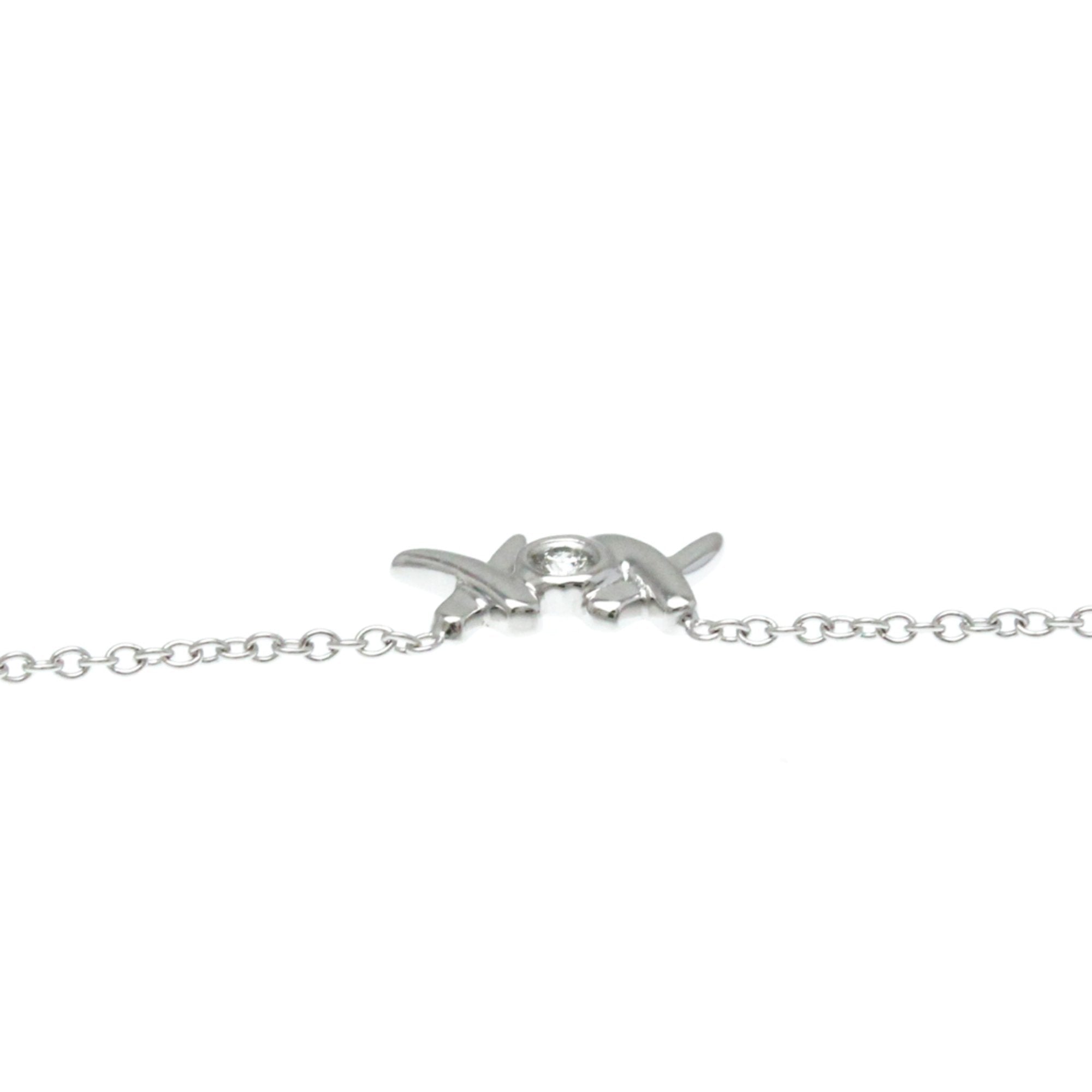 Tiffany & Co Kiss Silver White Gold Necklace Jewelry (Pre-Owned)