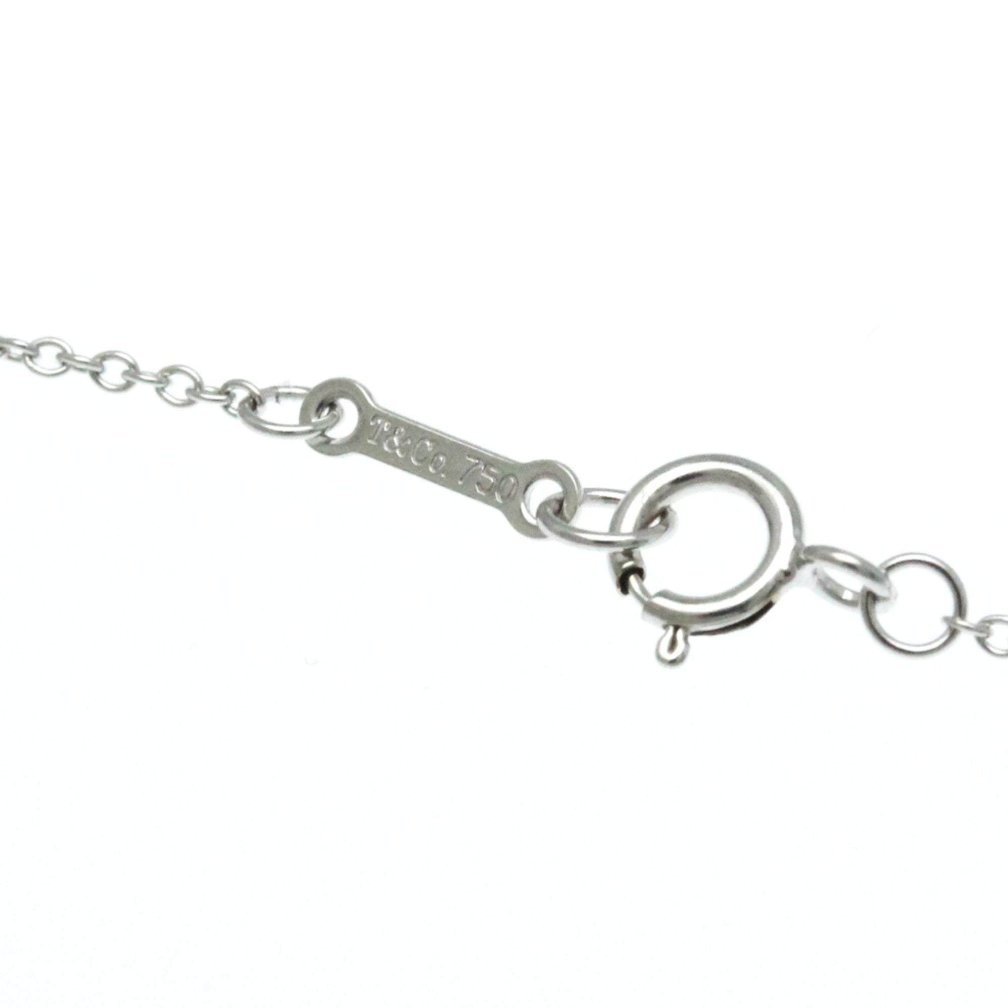Tiffany & Co Kiss Silver White Gold Necklace Jewelry (Pre-Owned)
