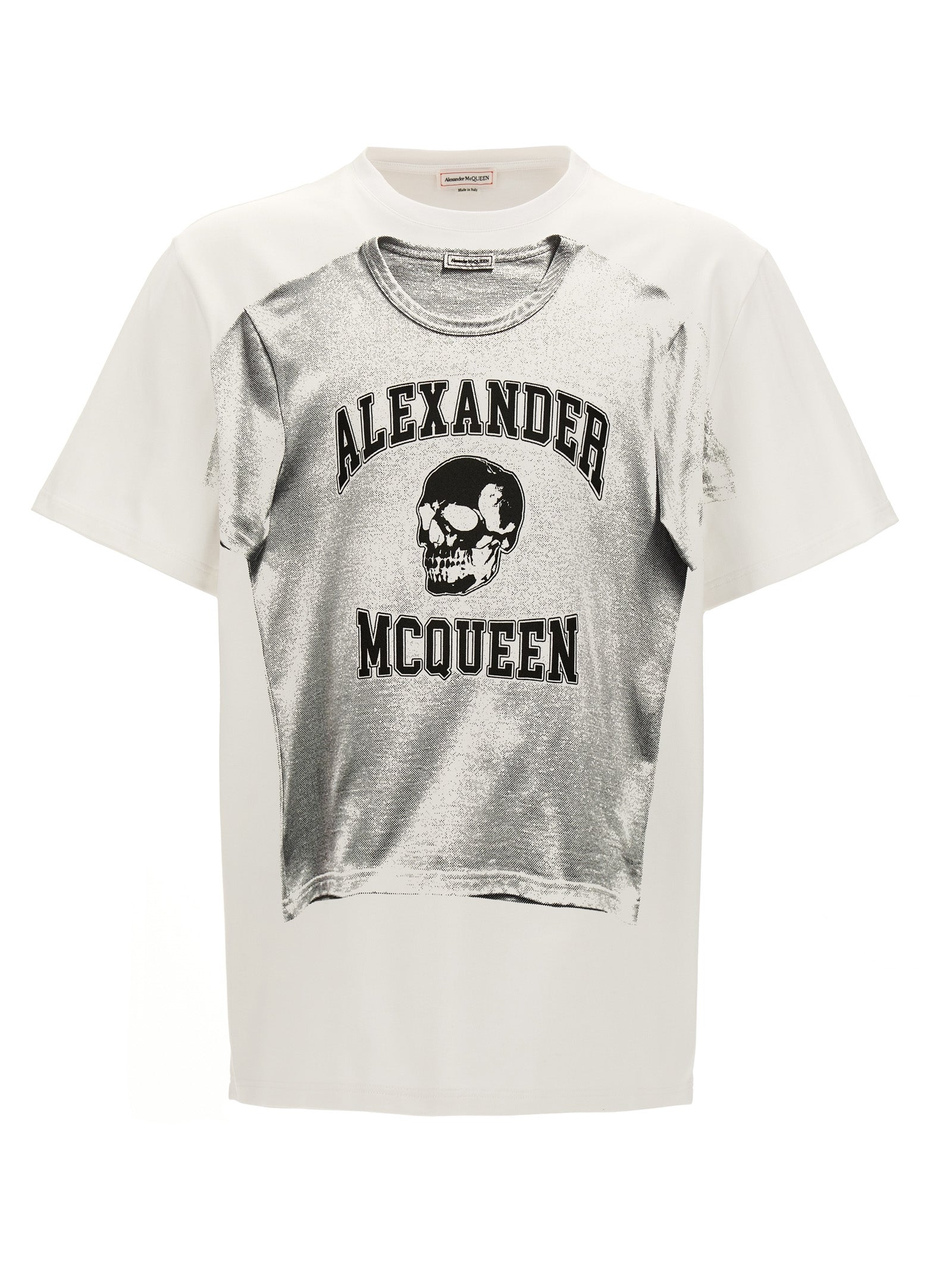 Alexander McQueen Bicolor Cotton Men's T-Shirt