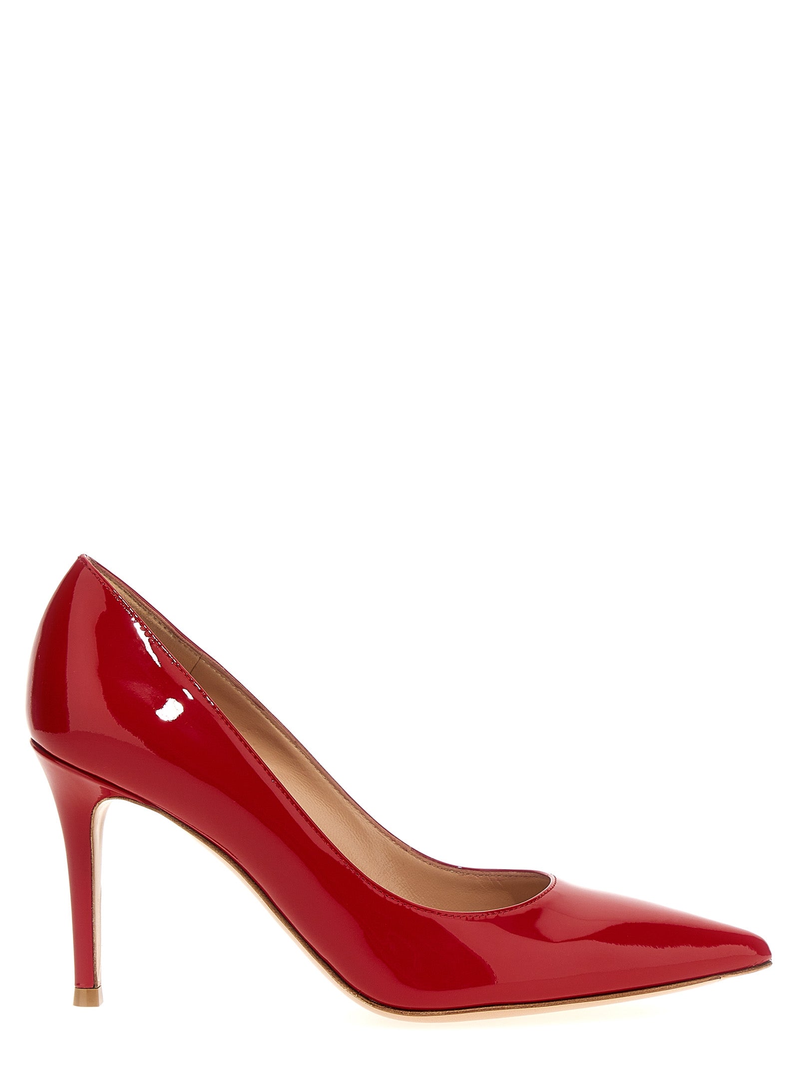 Gianvito Rossi Red Calfskin High Heel Women's Pumps