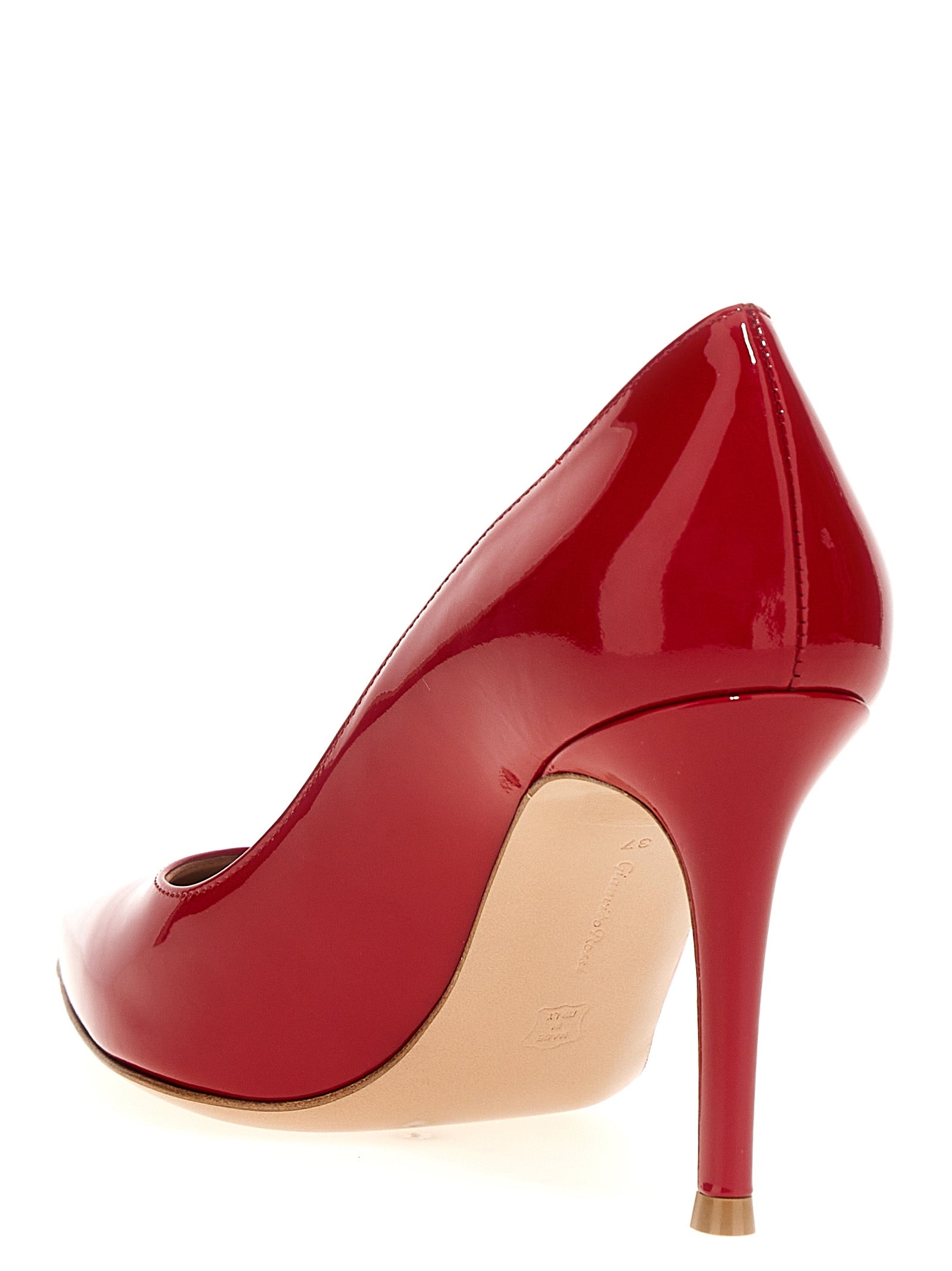 Gianvito Rossi Red Calfskin High Heel Women's Pumps