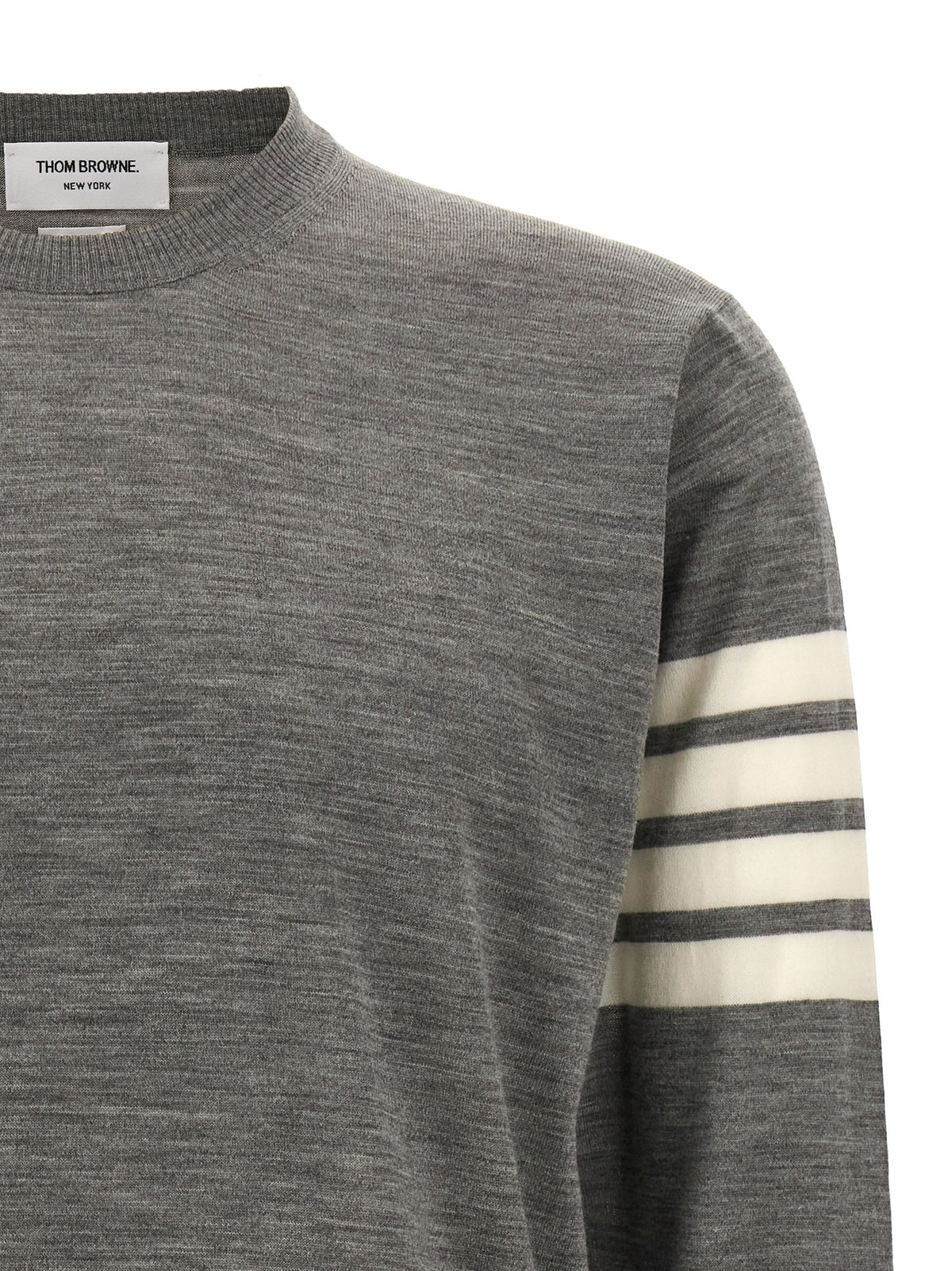 Thom Browne Gray Virgin Wool Men's Cardigan