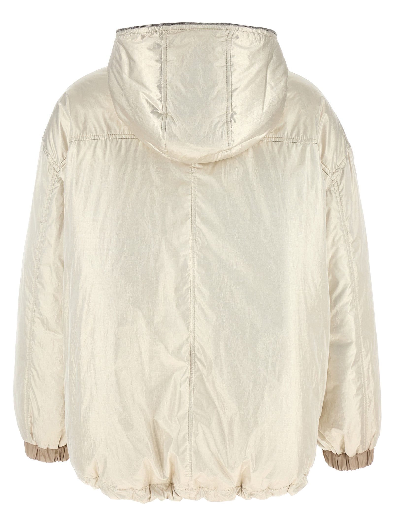 Brunello Cucinelli Beige Polyester Full-Length Women's Jacket