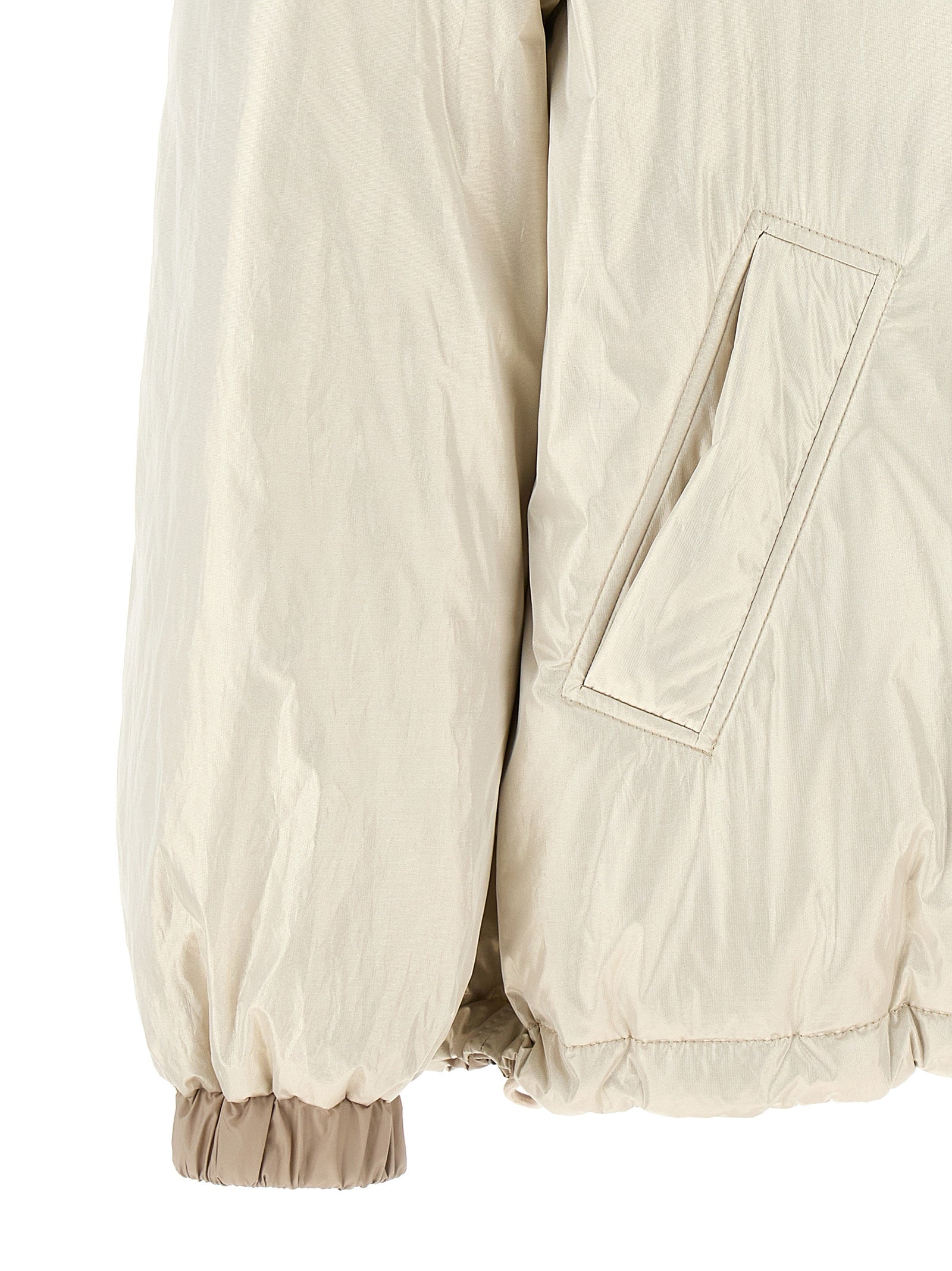 Brunello Cucinelli Beige Polyester Full-Length Women's Jacket
