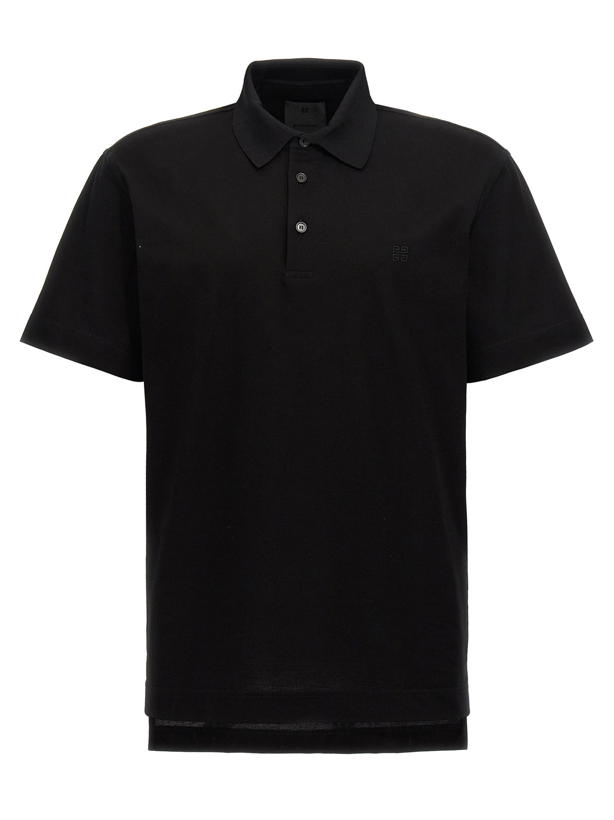 Givenchy Black Cotton Polo Men's Shirt