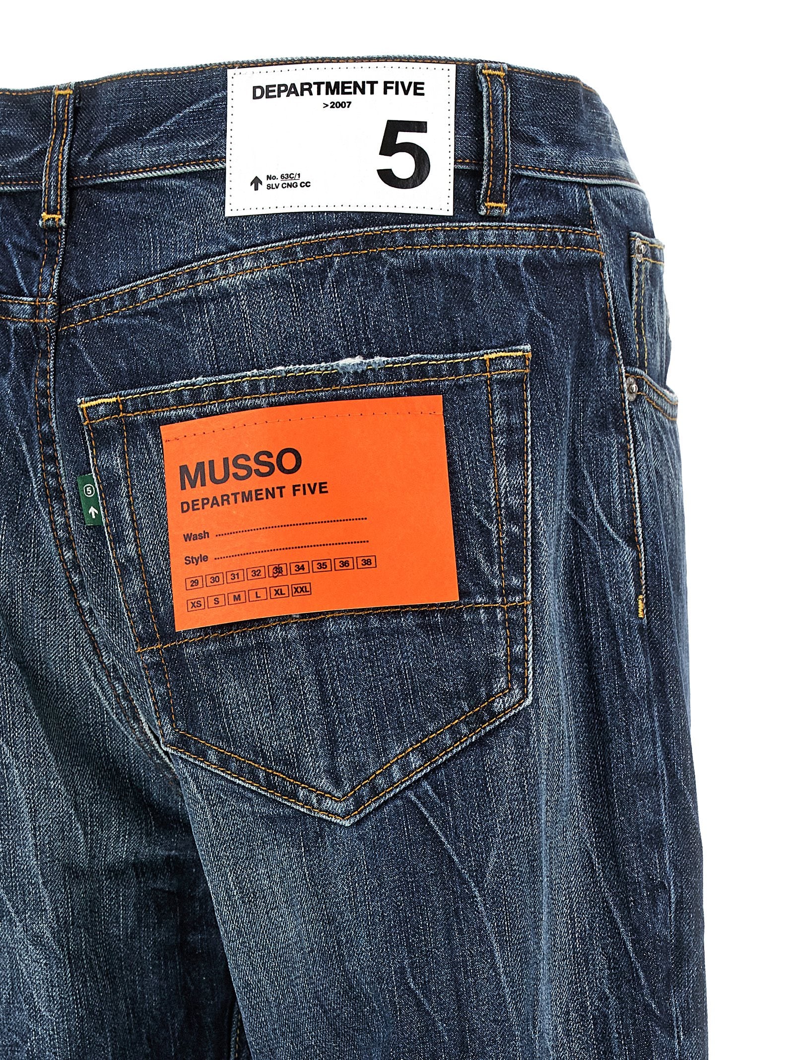 Department 5 Blue Cotton Jeans Men's Denim