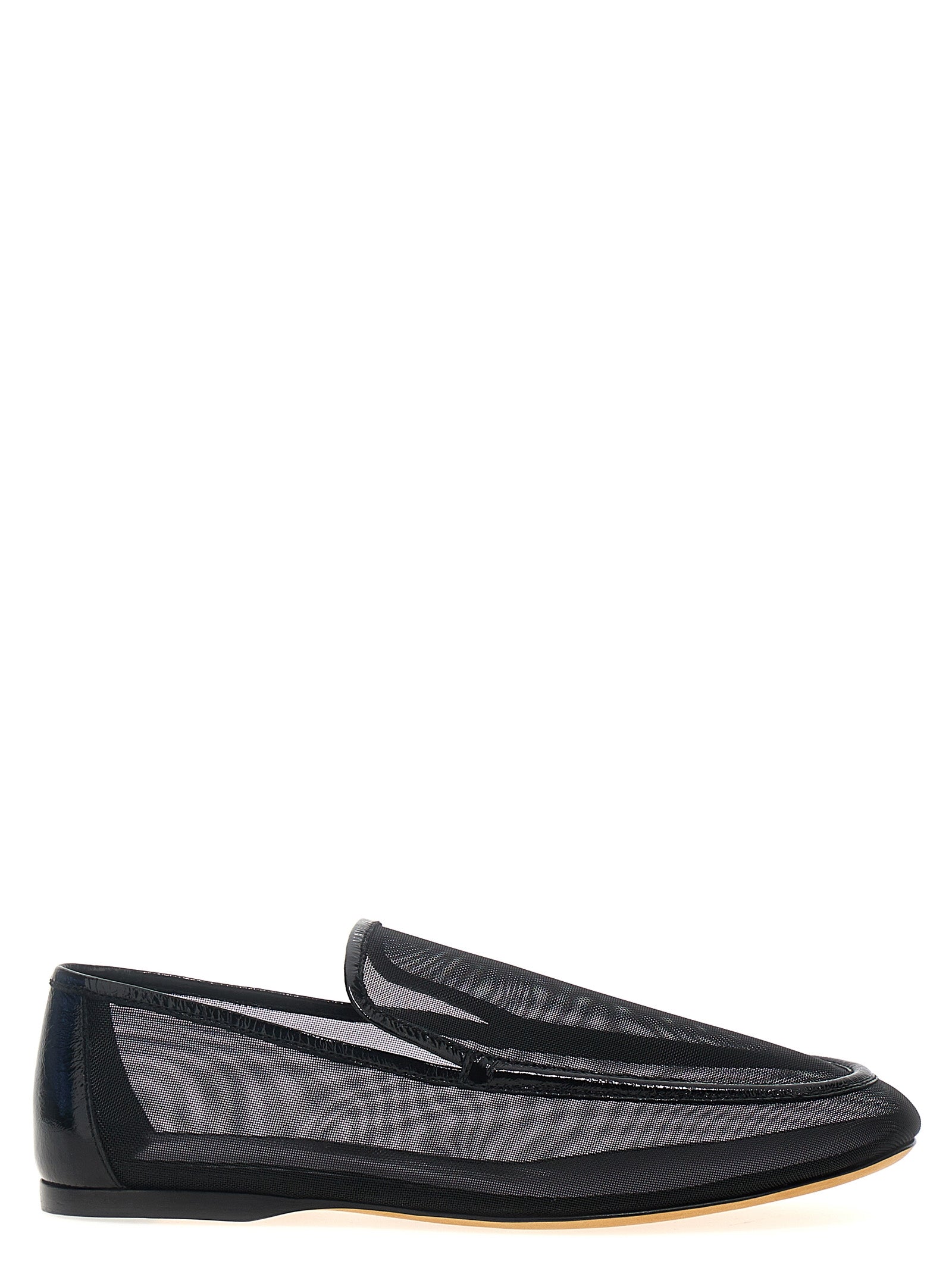 Khaite Black Polyamide Slip-On Women's Loafers
