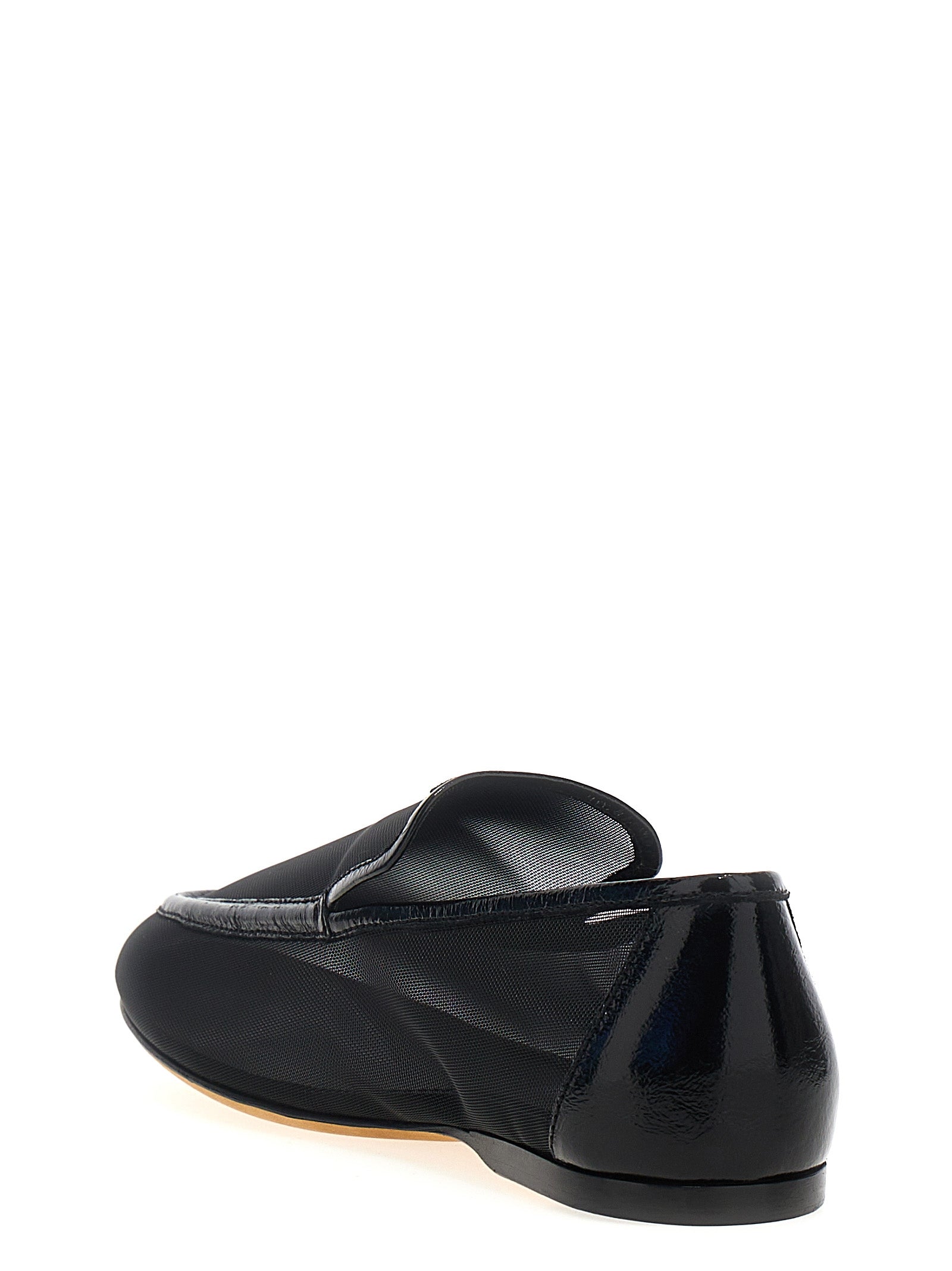 Khaite Black Polyamide Slip-On Women's Loafers