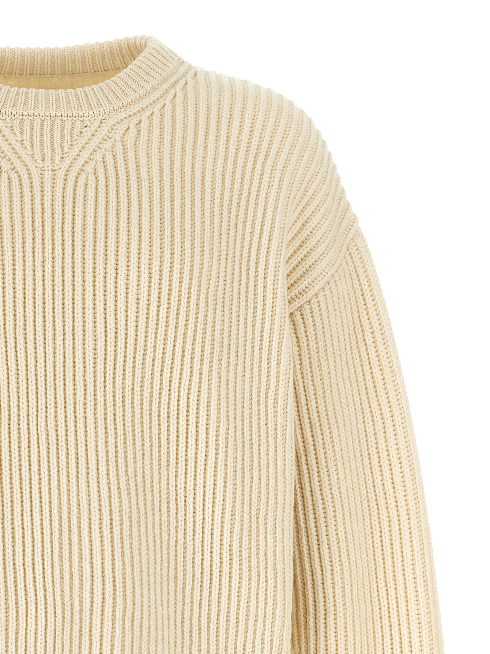 Jil Sander White Wool Men's Cardigan