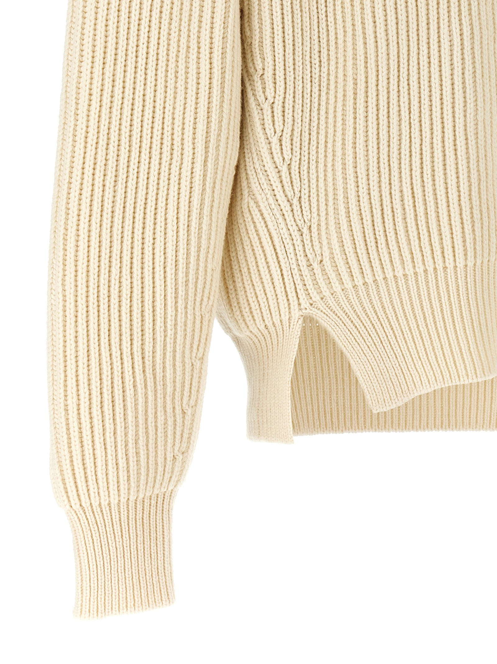 Jil Sander White Wool Men's Cardigan