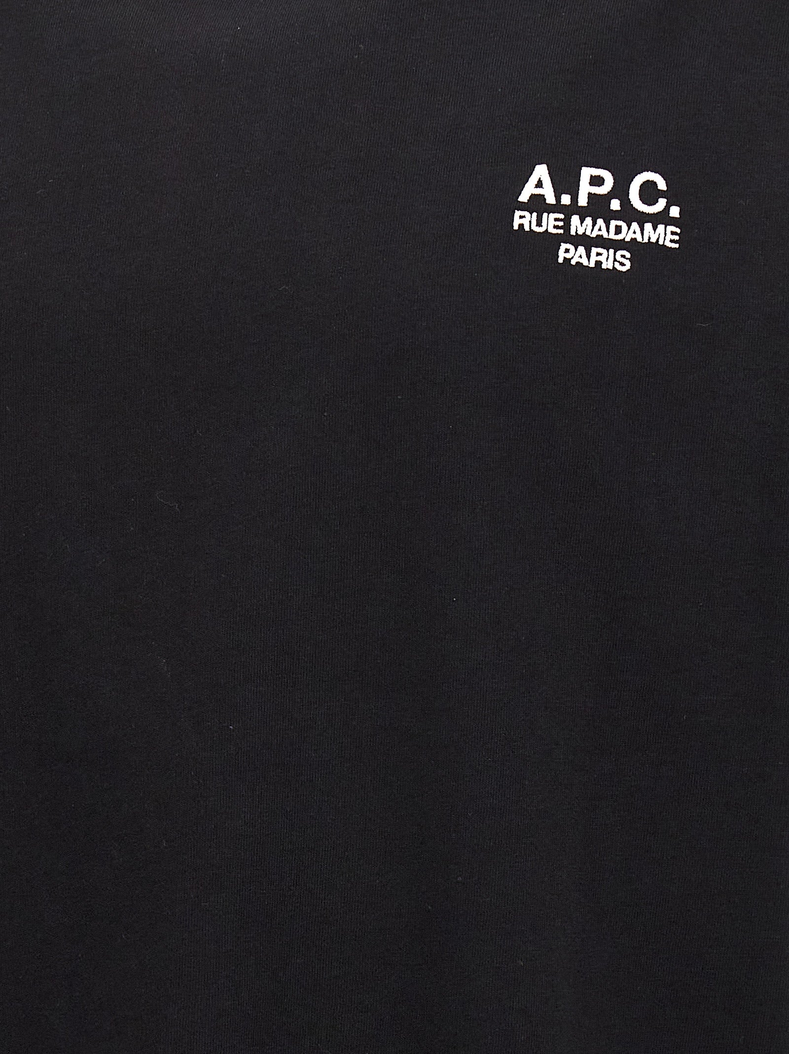 A.P.C. Black Cotton Men's T-Shirt